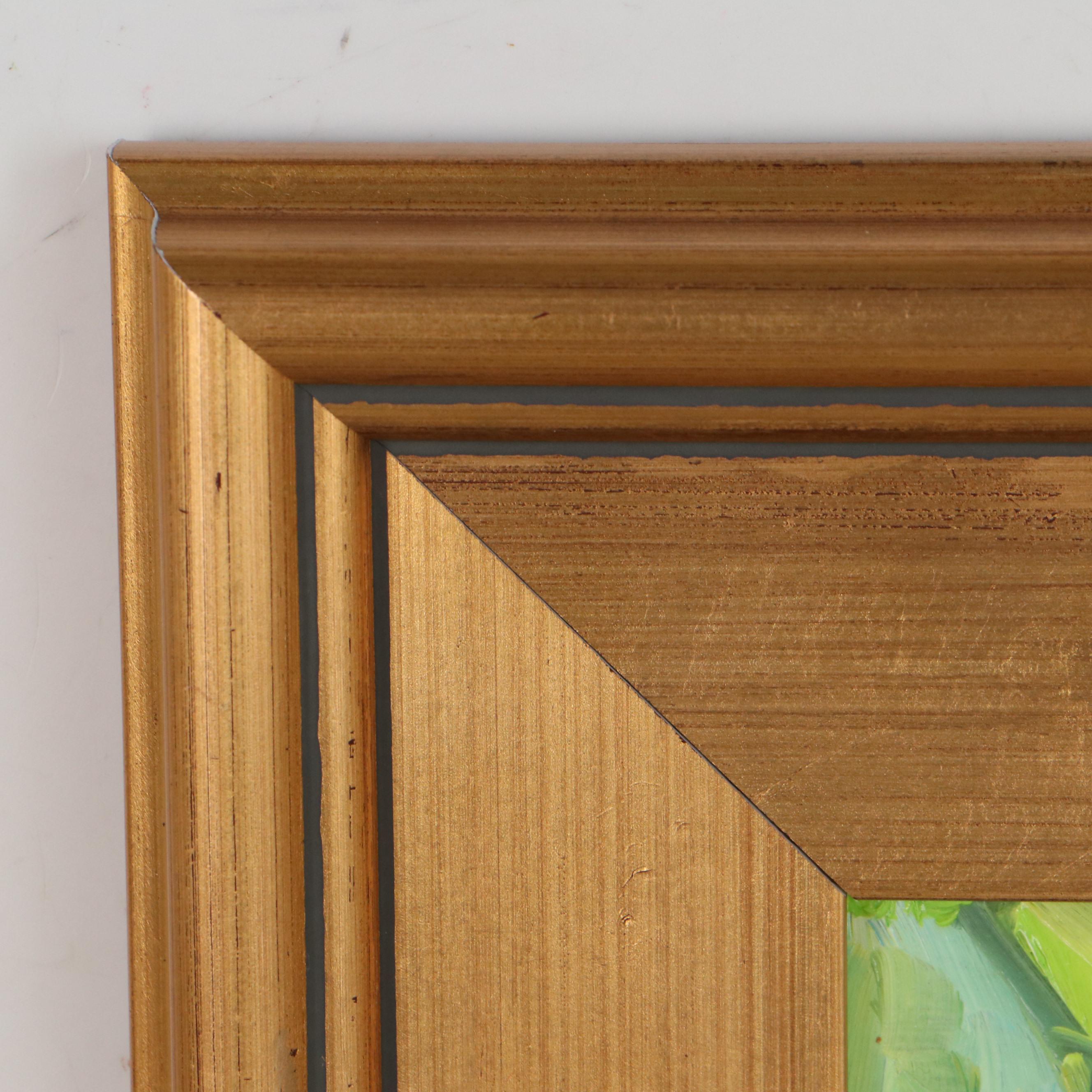 Jeff Claudio Oil Painting "Hummingbird," 21st Century