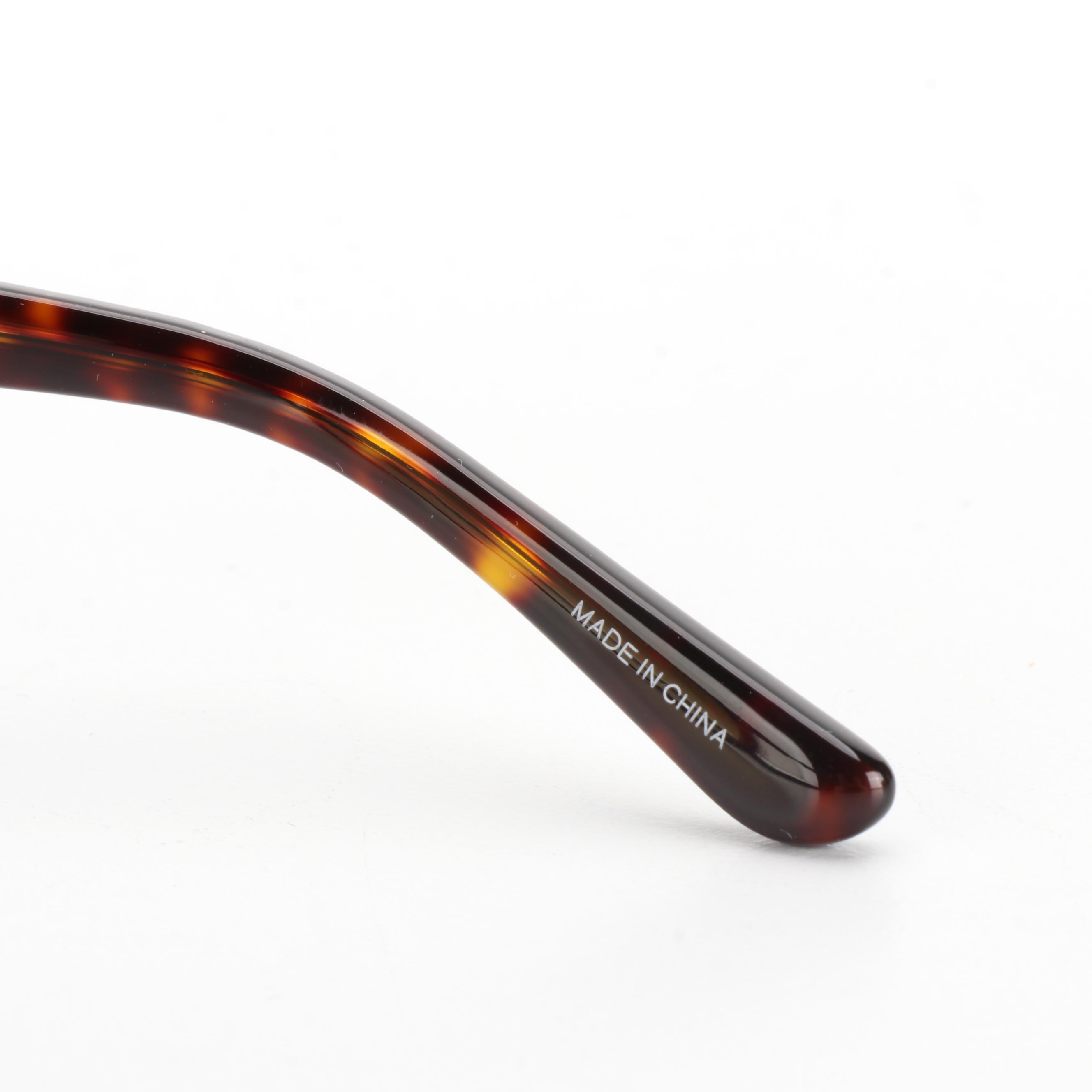 Tory Burch TY7138 Geometric Sunglasses in Tortoise with Case