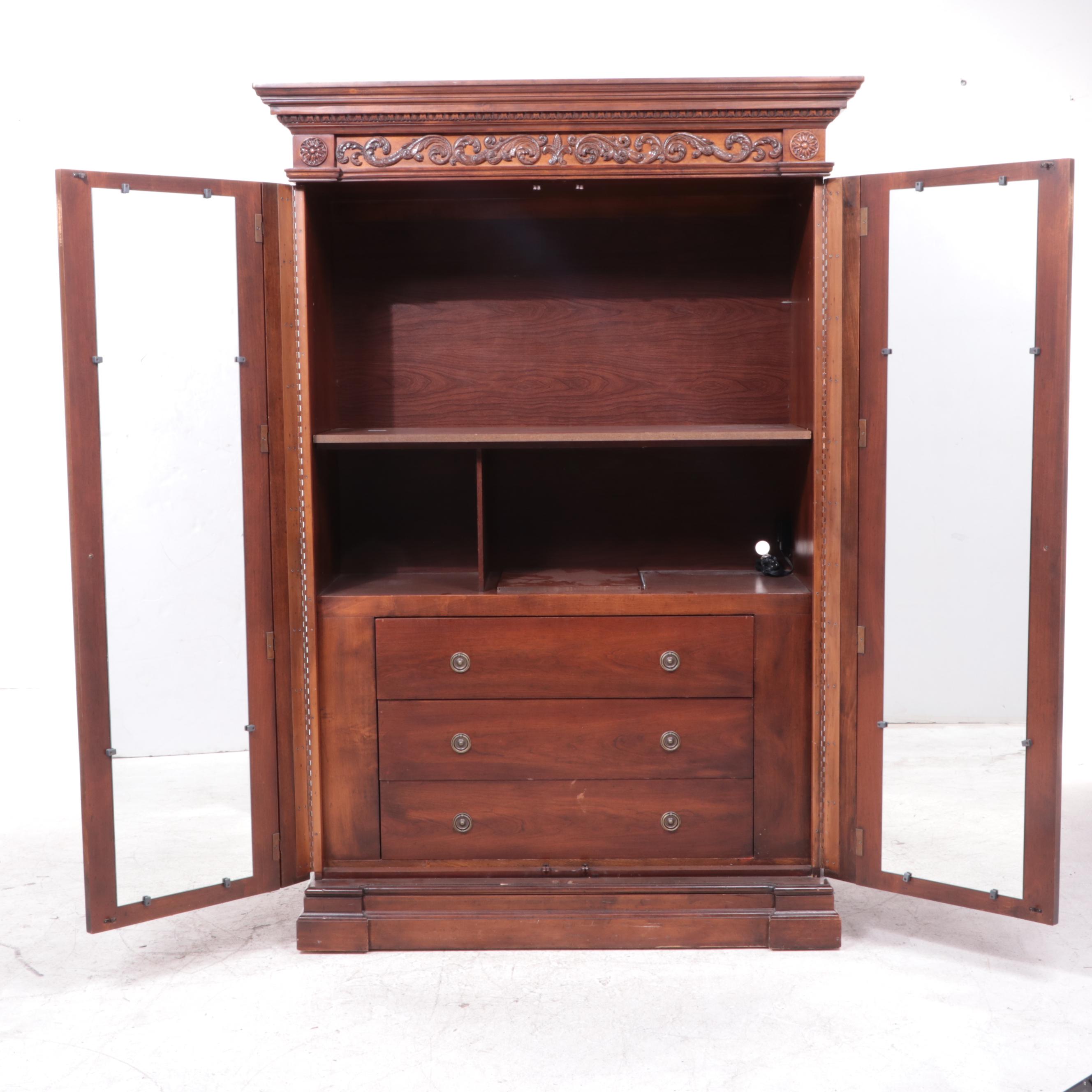 Bernhardt Louis XV Style Armoire/Media Cabinet