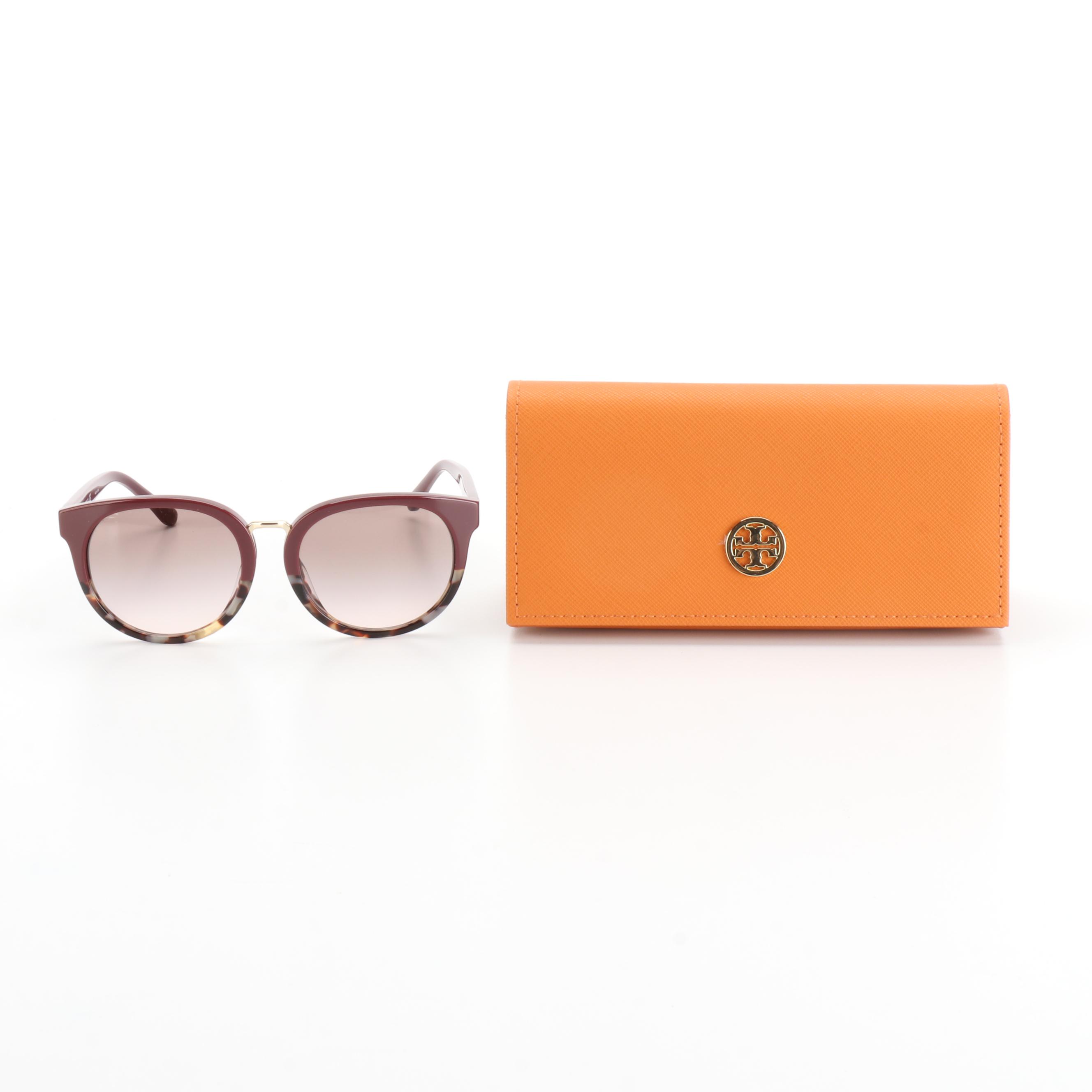 Tory Burch TY7153U Brown/Havana Round Sunglasses with Case
