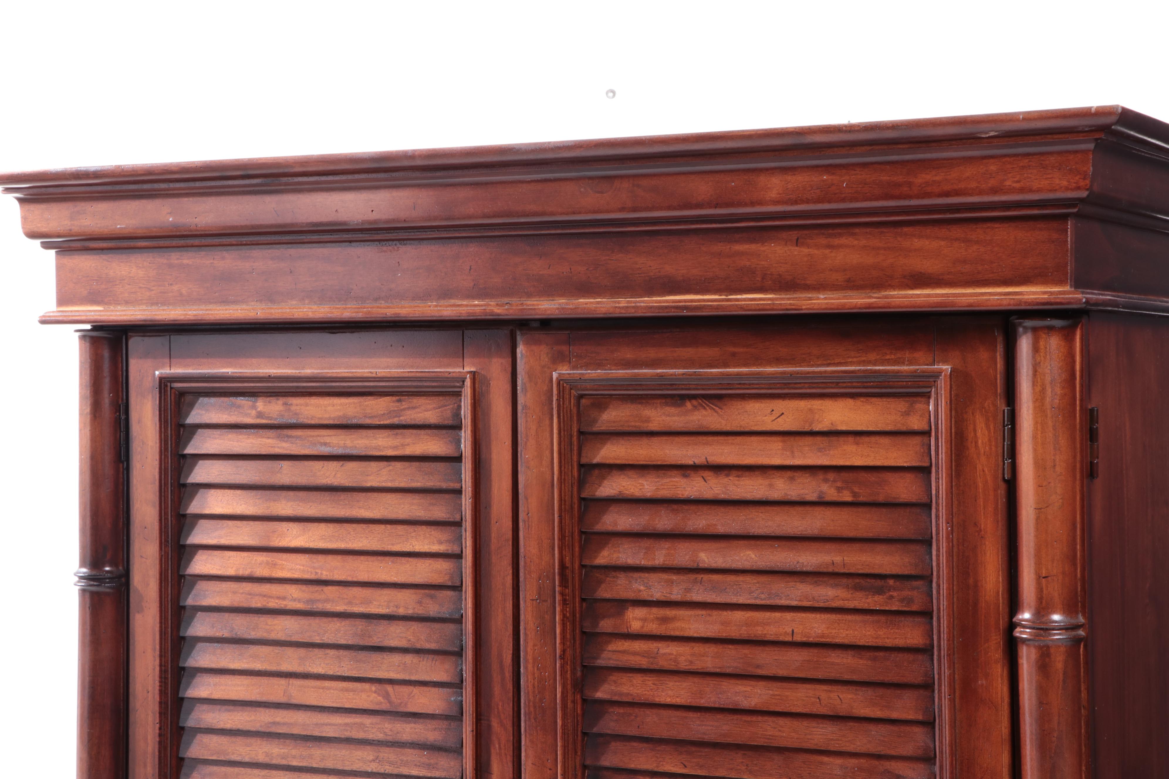 Cindy Crawford Home "Key West Tobacco" Gemilina Wood Armoire