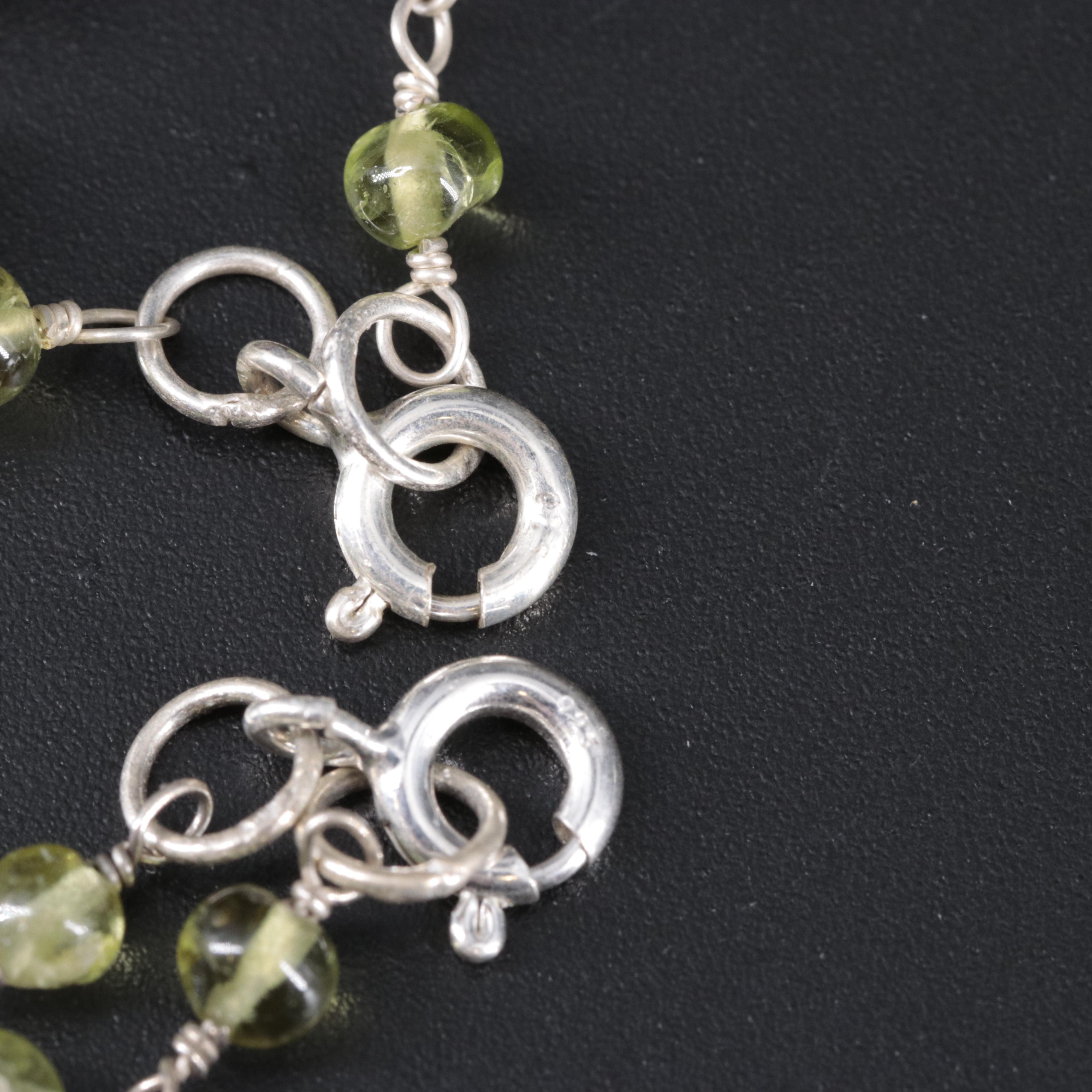 Sterling Silver Gemstone Necklace Collection