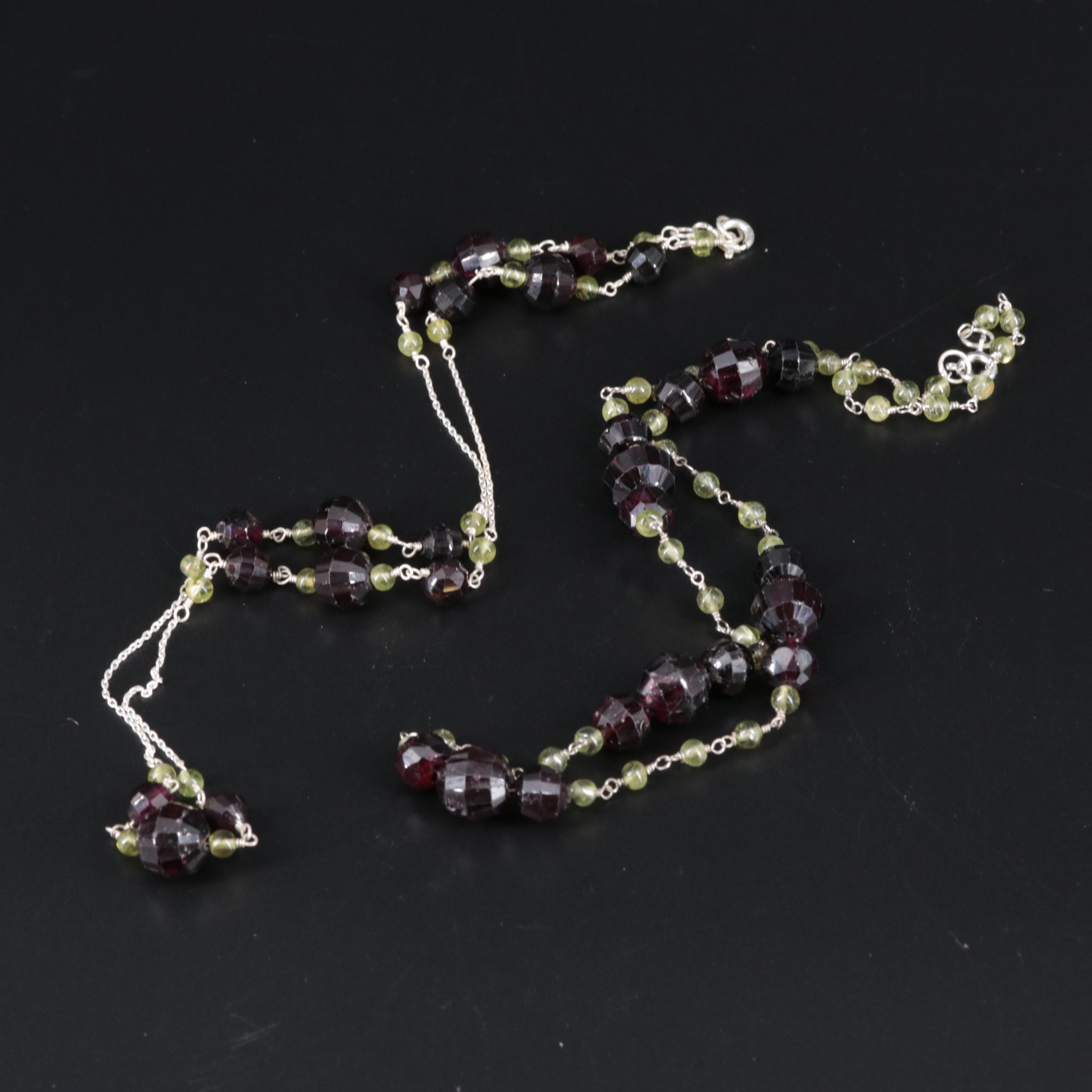 Sterling Silver Gemstone Necklace Collection