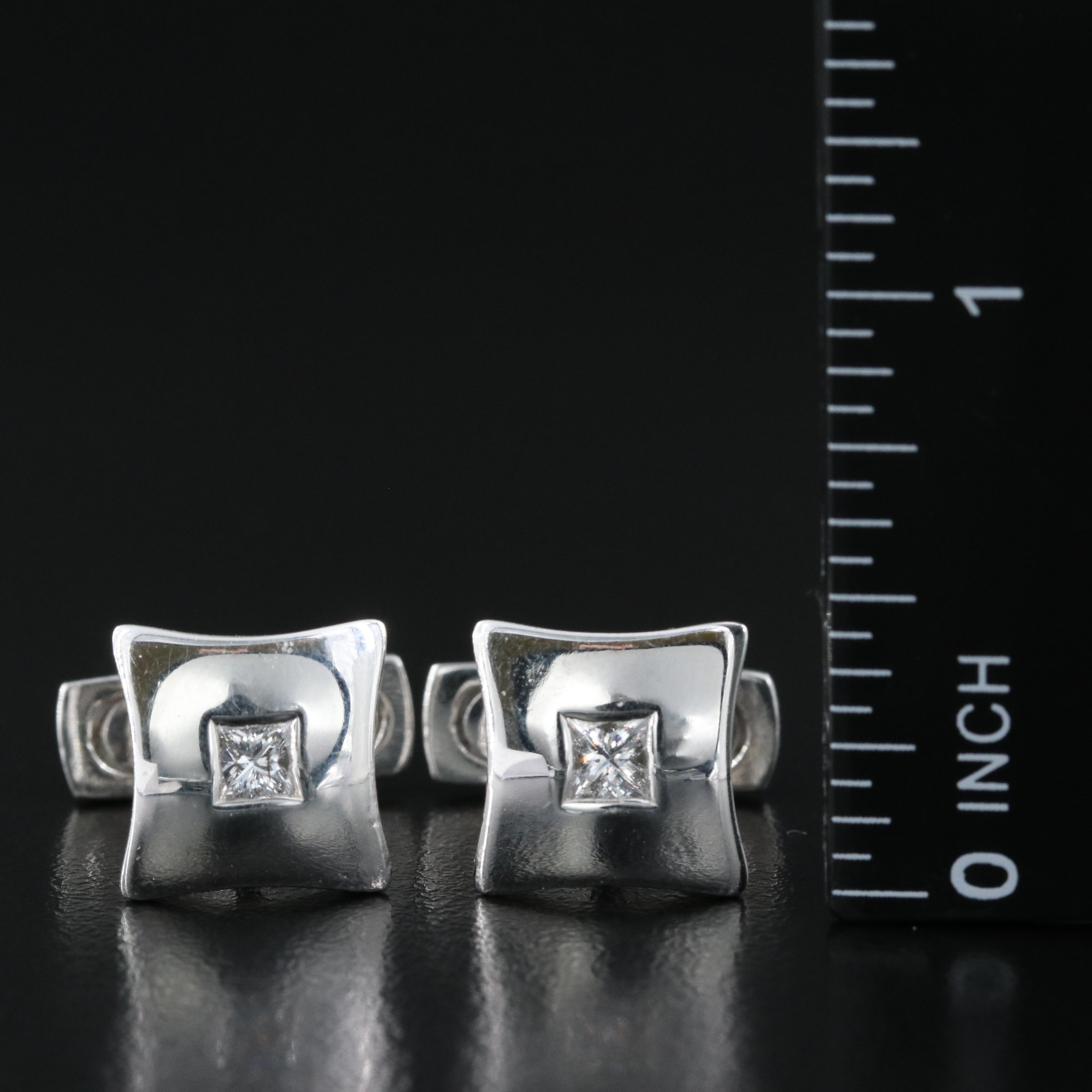 14K 0.60 CTW Diamond Cufflinks