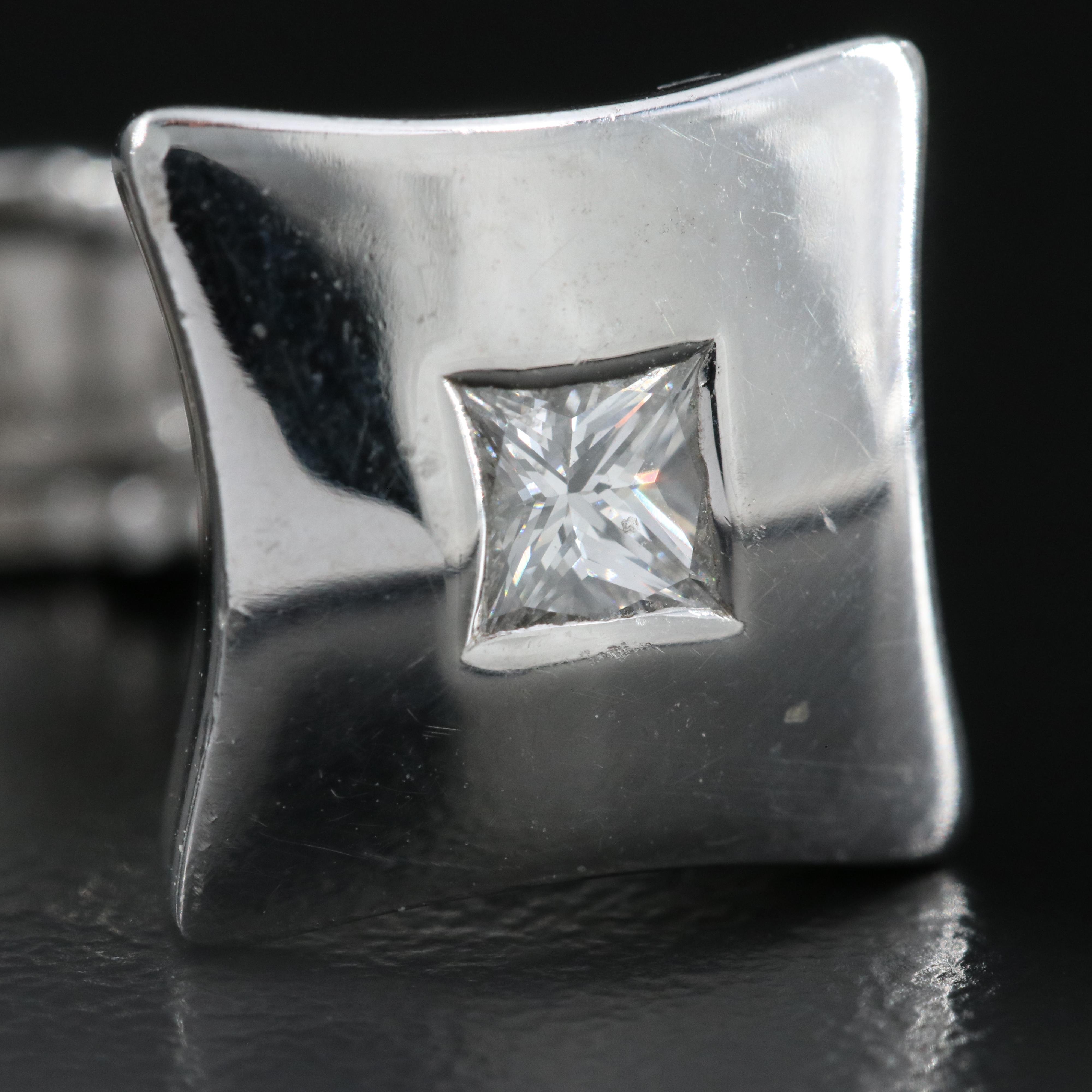 14K 0.60 CTW Diamond Cufflinks