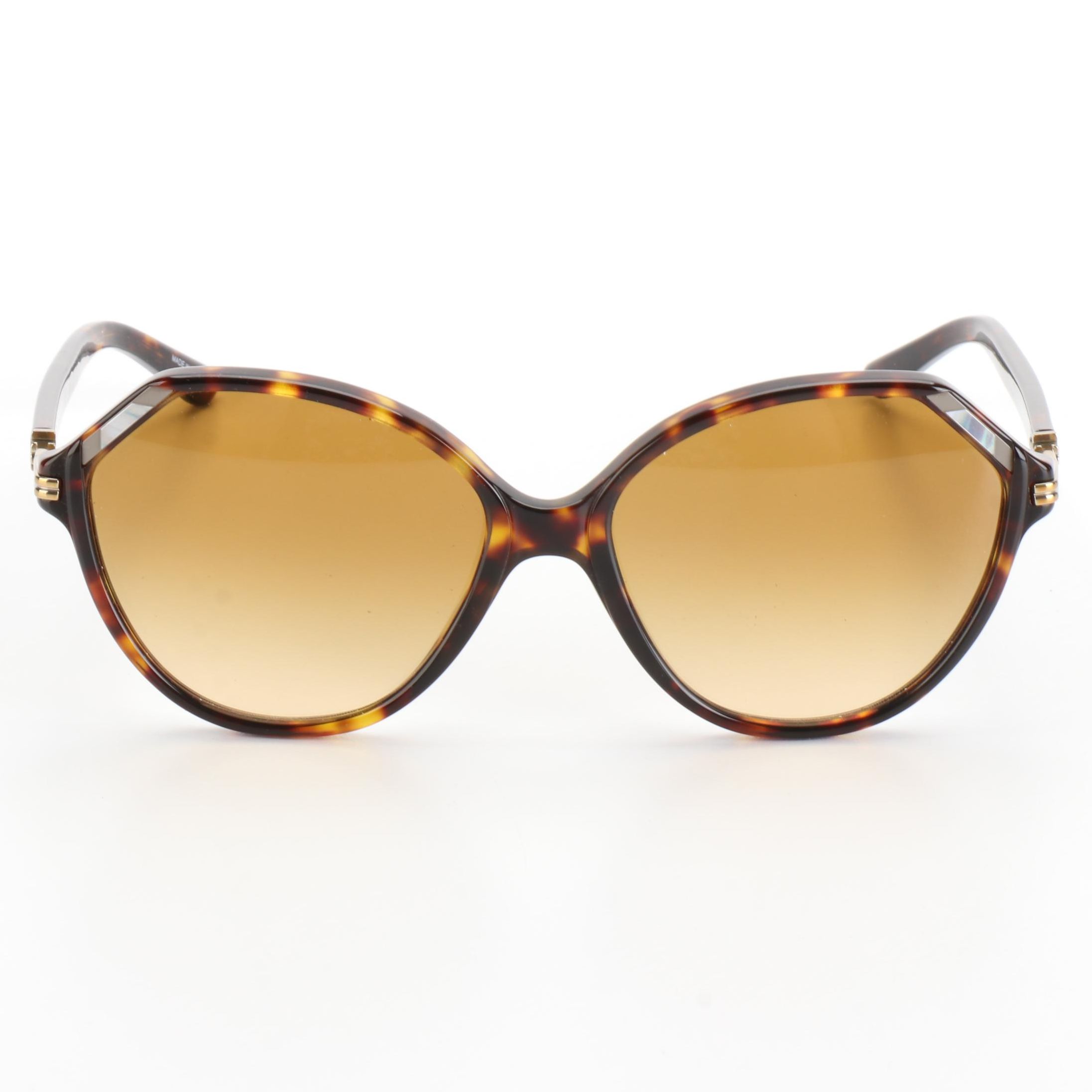 Tory Burch TY7138 Geometric Sunglasses in Tortoise with Case