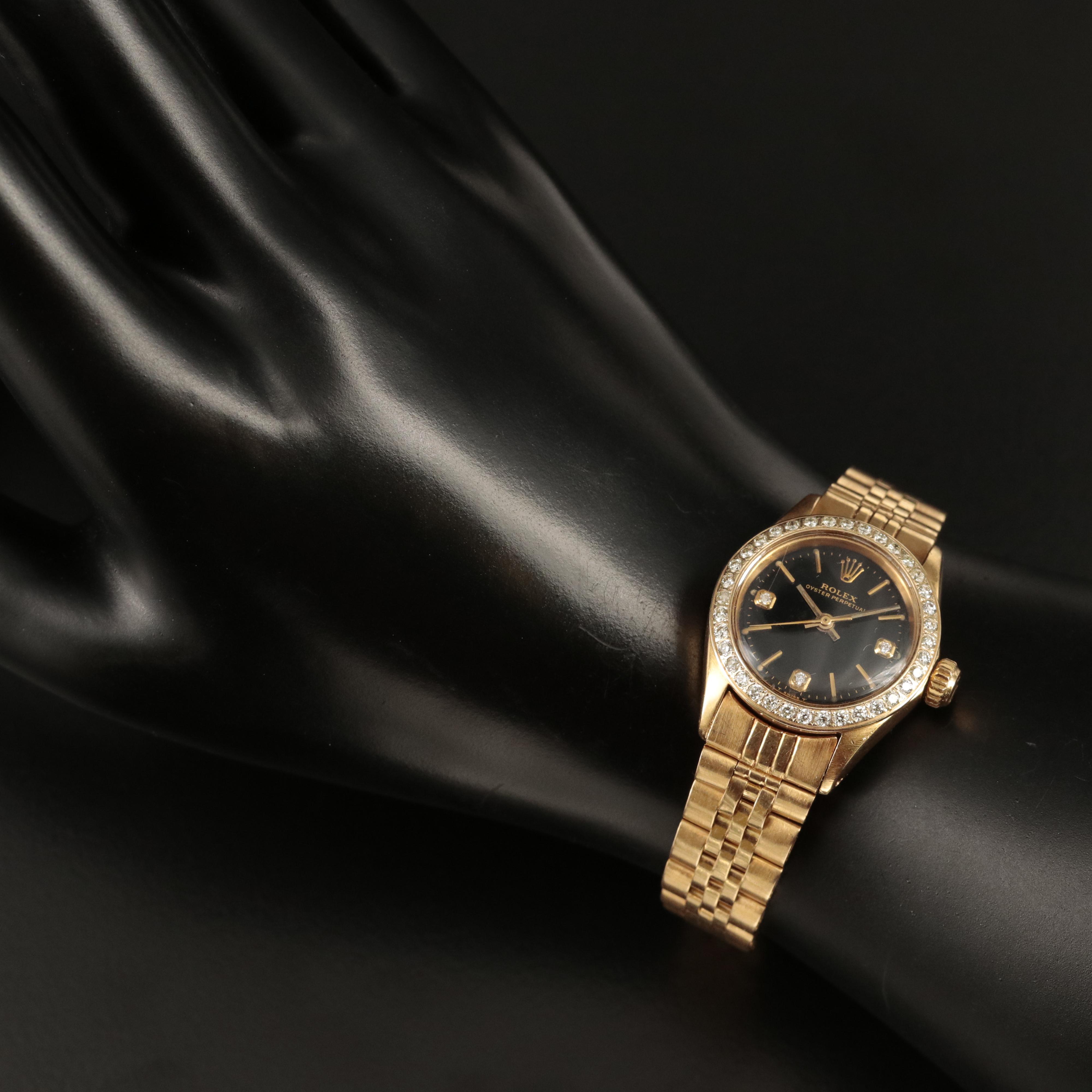 18K and Diamond 1967 Rolex Oyster Perpetual Automatic Watch