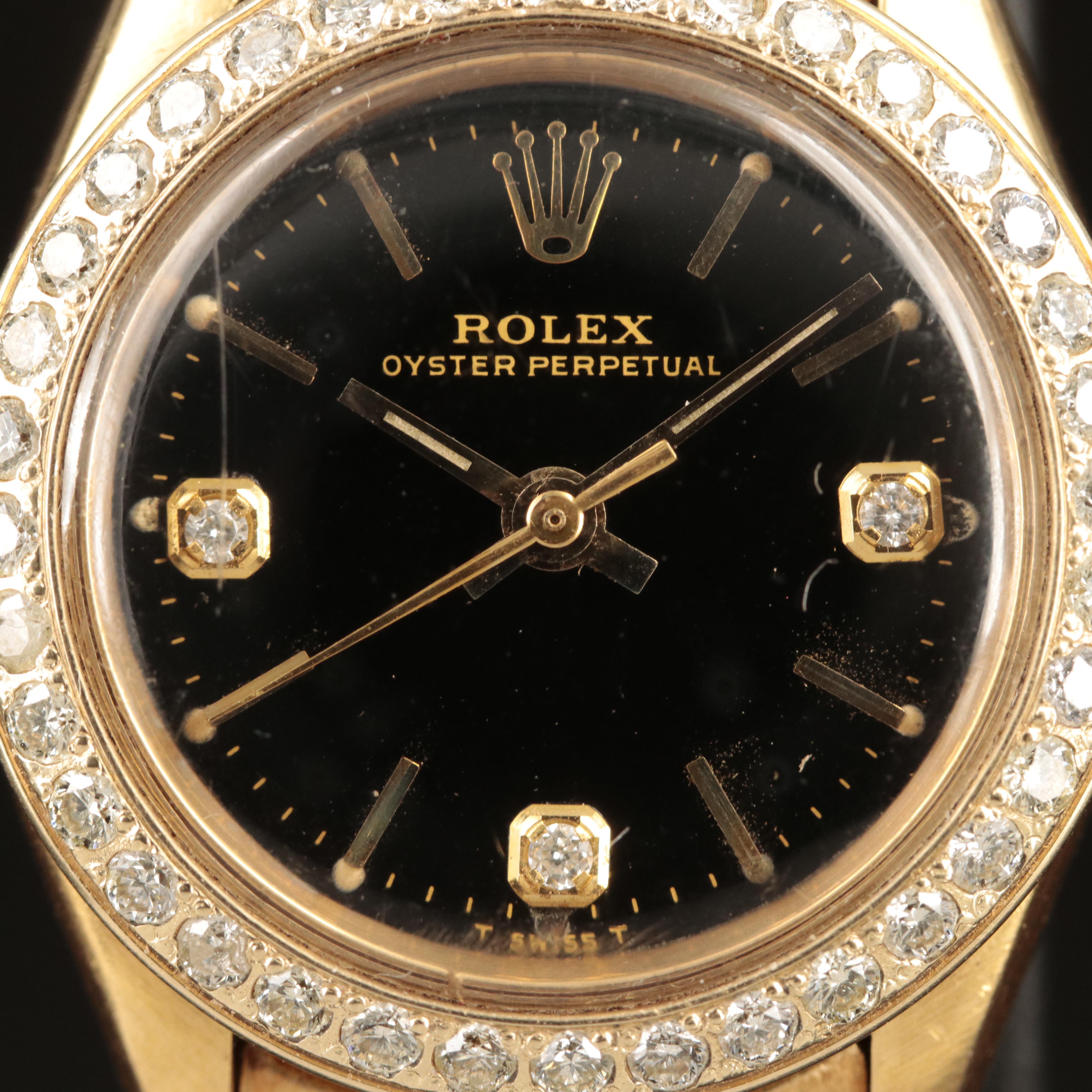 18K and Diamond 1967 Rolex Oyster Perpetual Automatic Watch