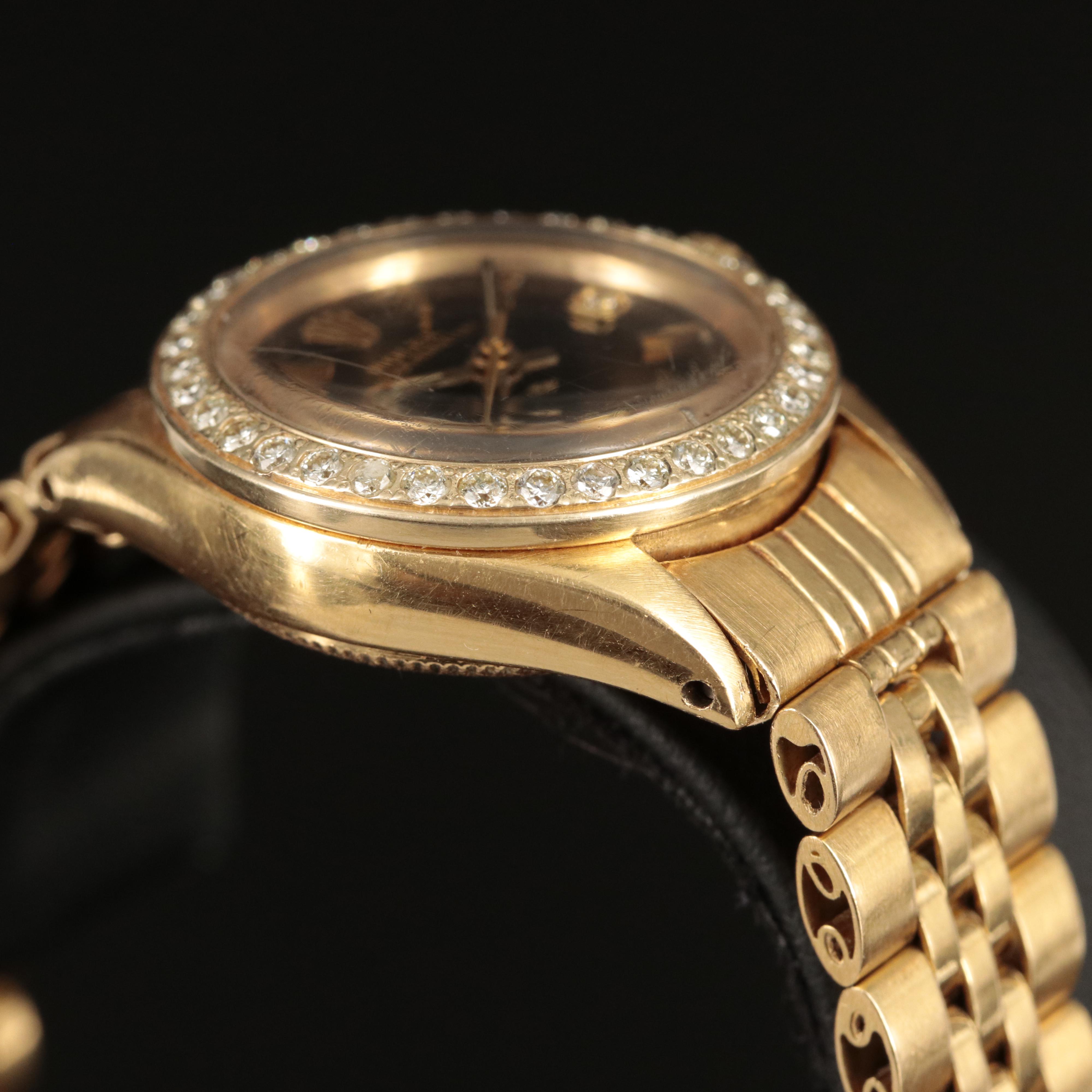 18K and Diamond 1967 Rolex Oyster Perpetual Automatic Watch