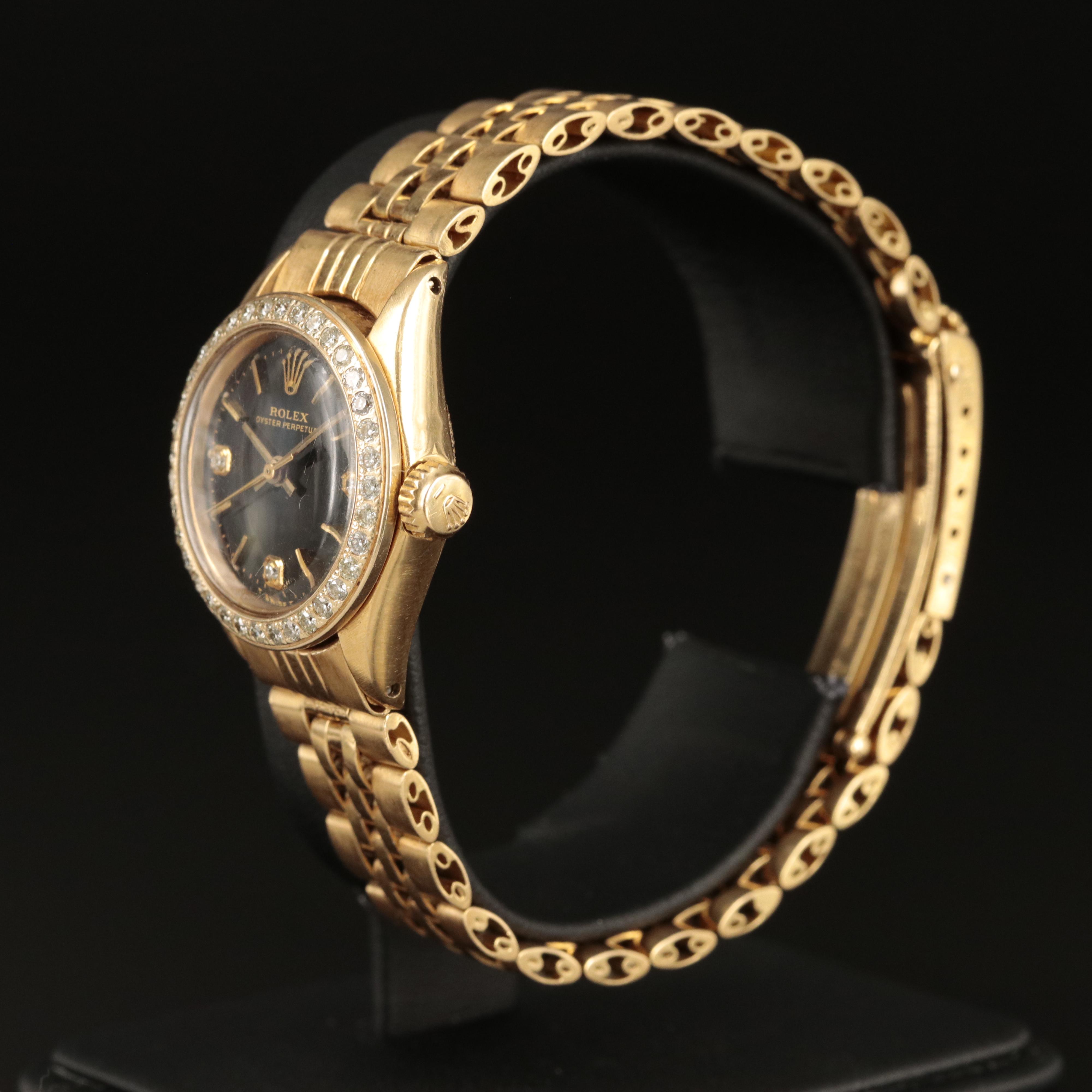 18K and Diamond 1967 Rolex Oyster Perpetual Automatic Watch