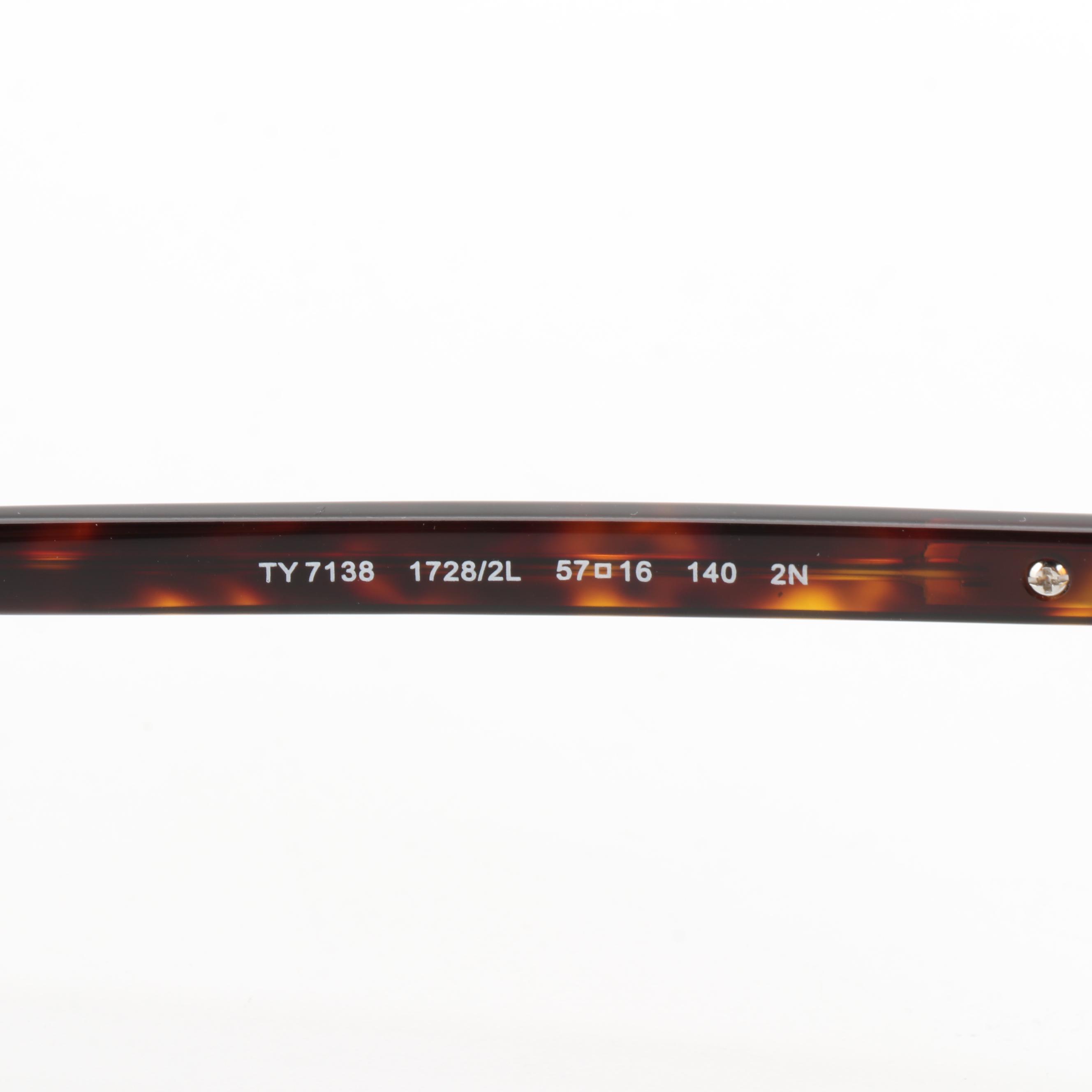 Tory Burch TY7138 Havana Sunglasses with Case