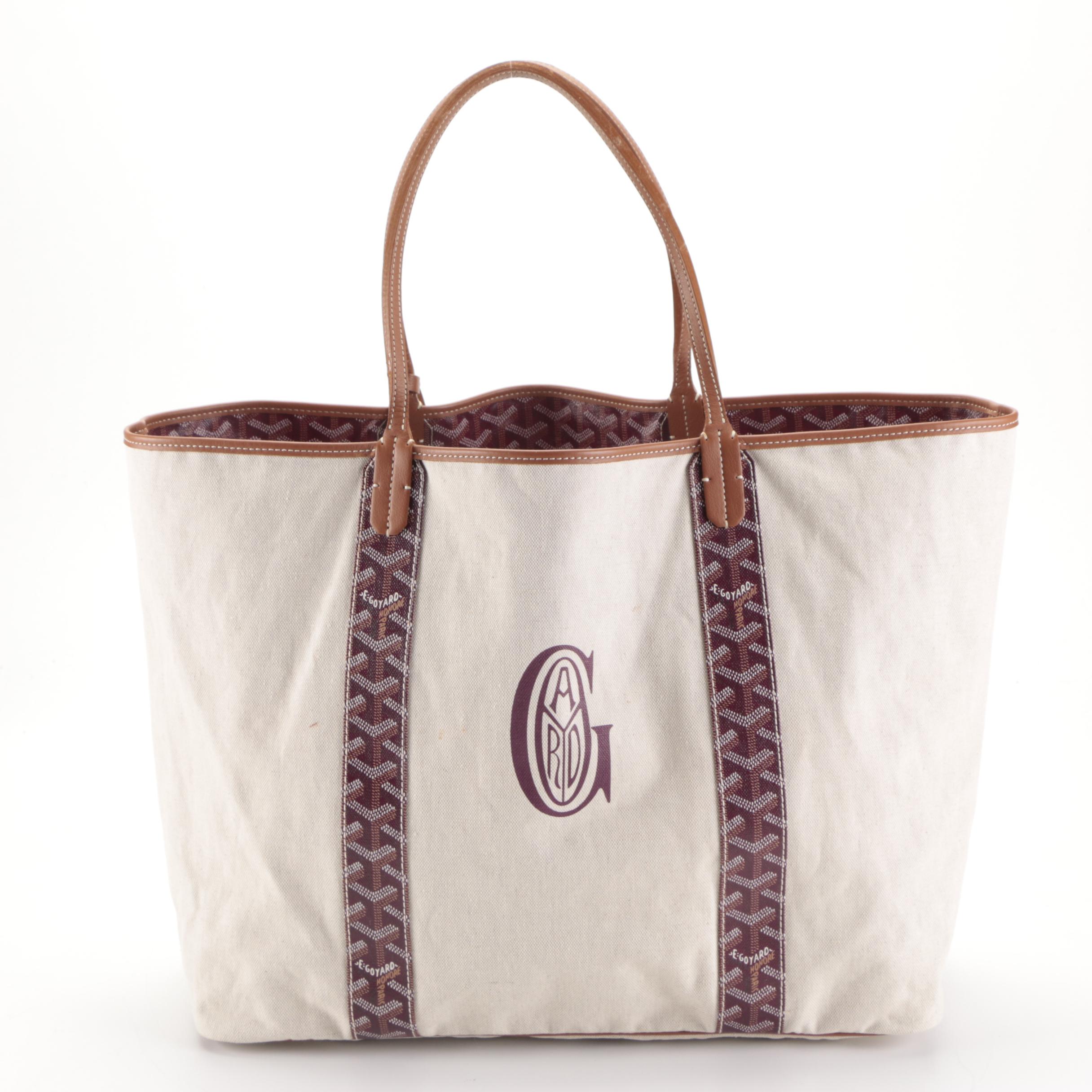 Goyard Limited Edition St. Louis Pertuis GM Tote in Goyardine Canvas