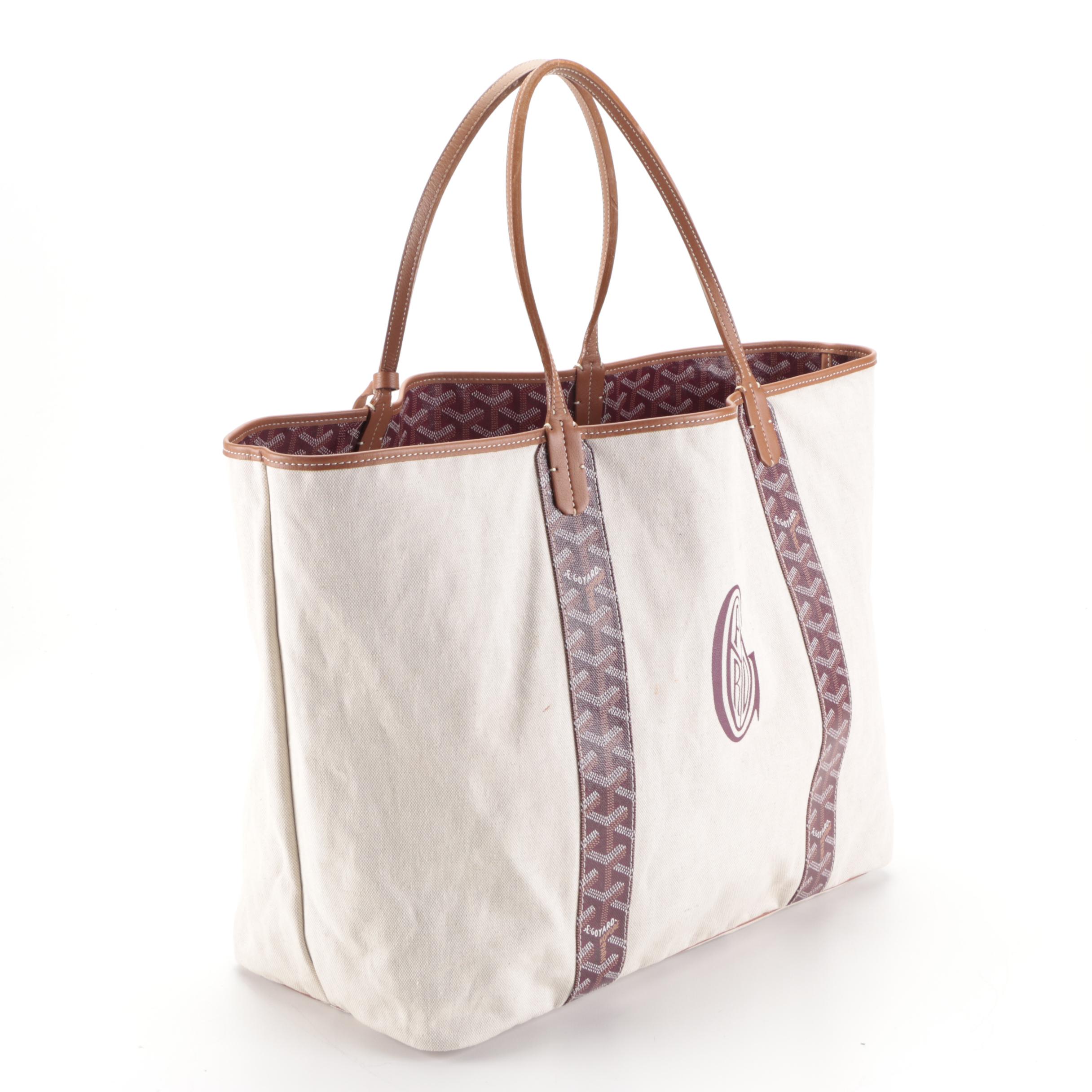 Goyard Limited Edition St. Louis Pertuis GM Tote in Goyardine Canvas