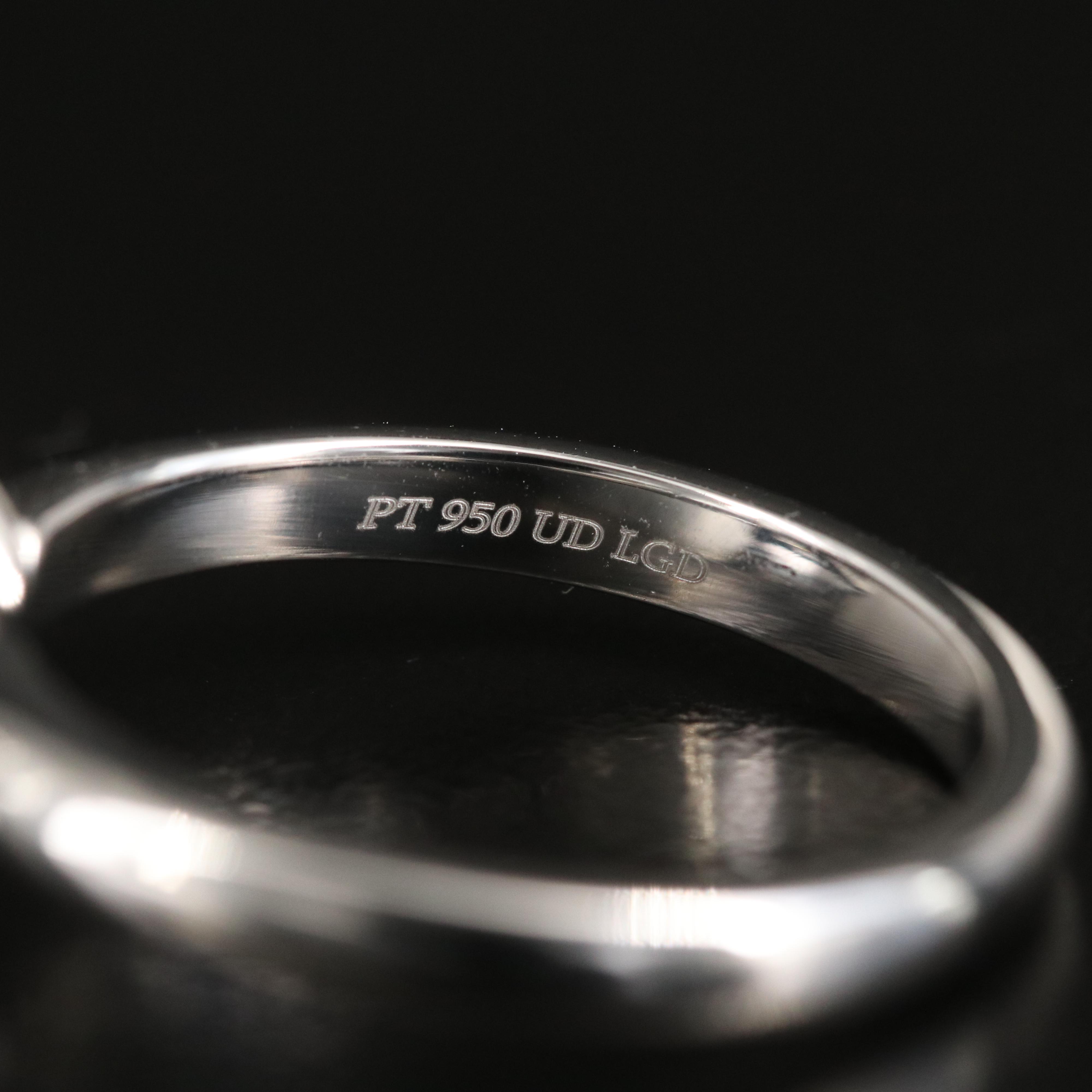 Platinum 5.15 CT Lab Grown Diamond Solitaire Ring with Online Digital IGI Report