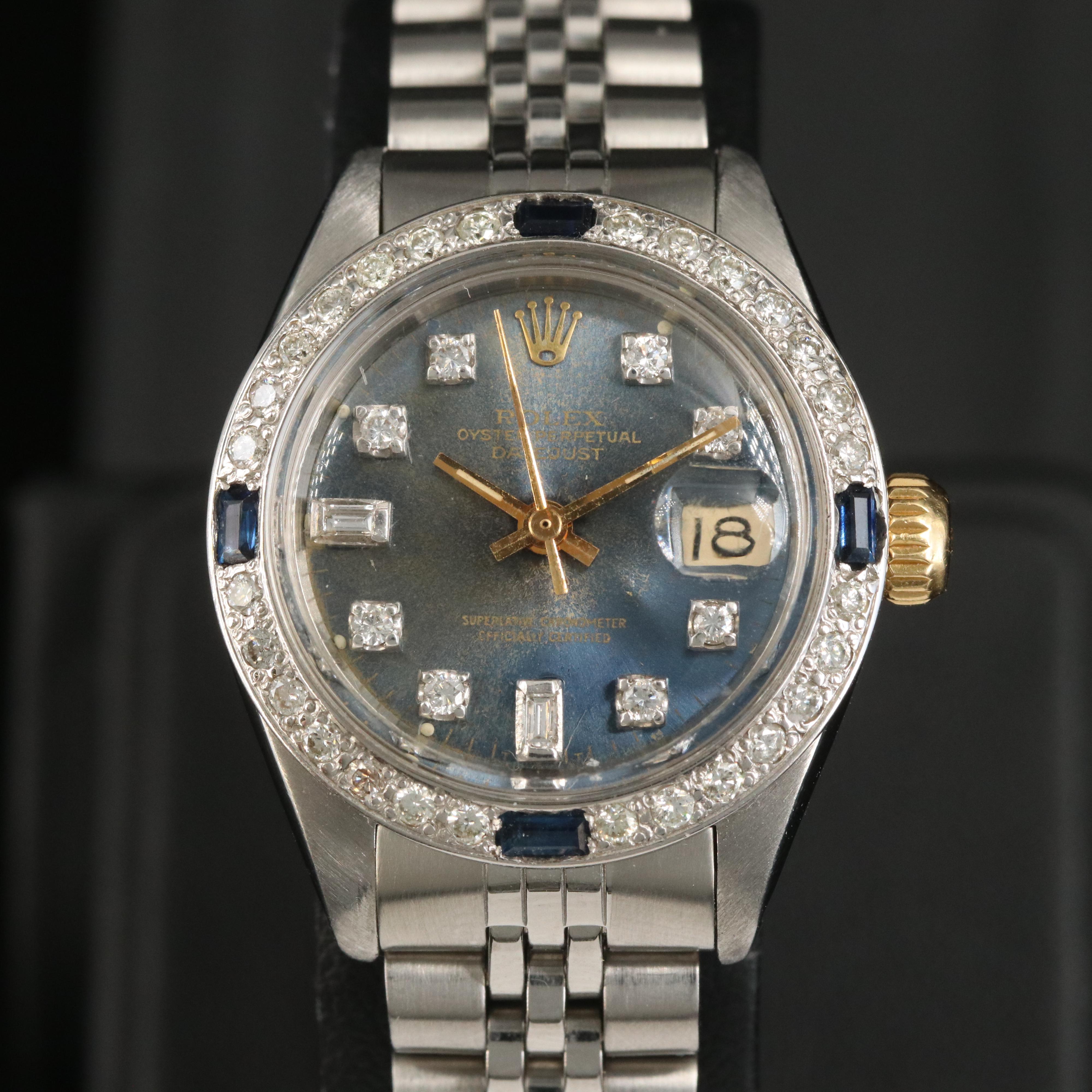 1977 Rolex Oyster Perpetual Datejust Stainless Steel Watch