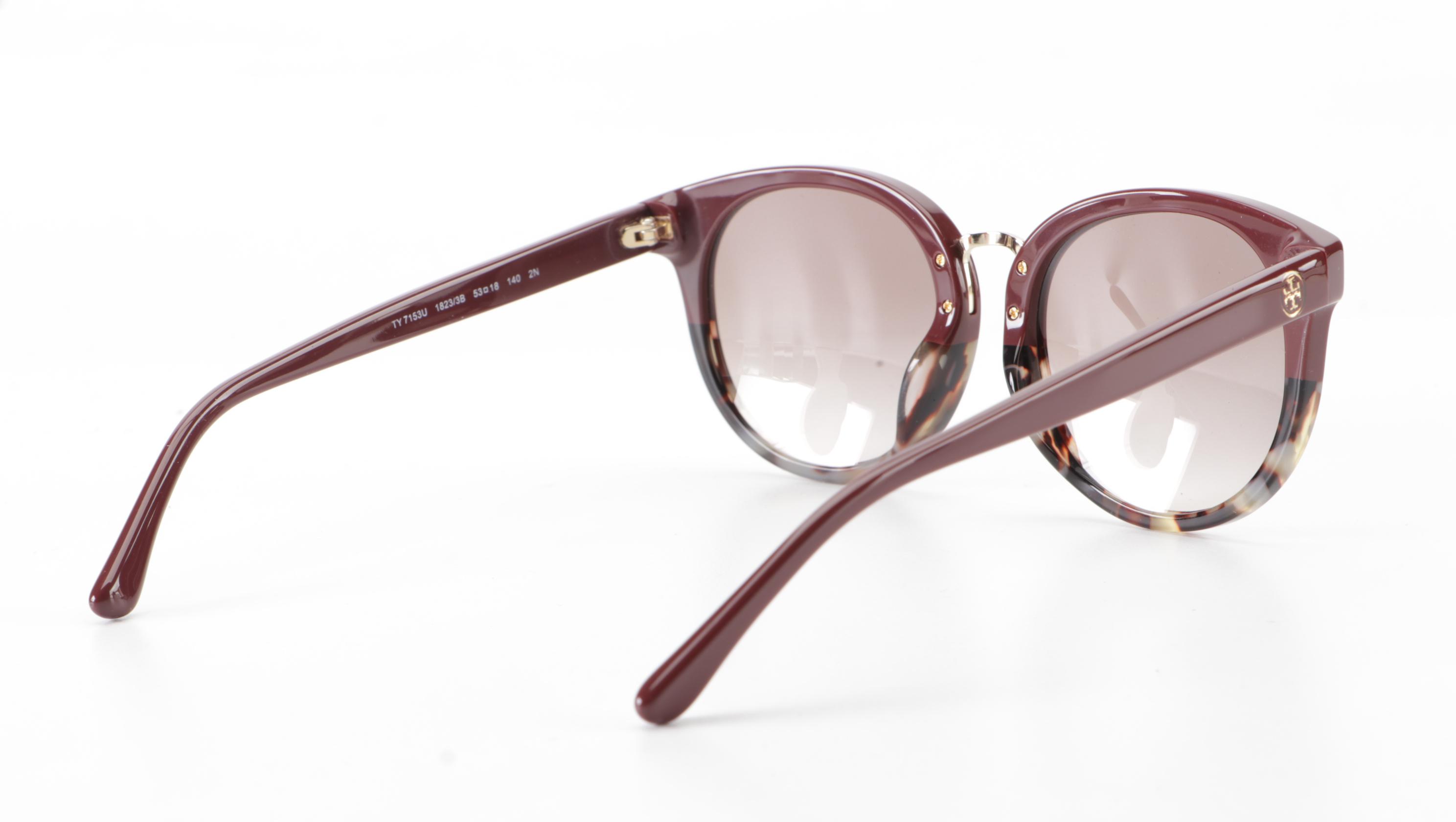 Tory Burch TY7153U Round Sunglasses with Case