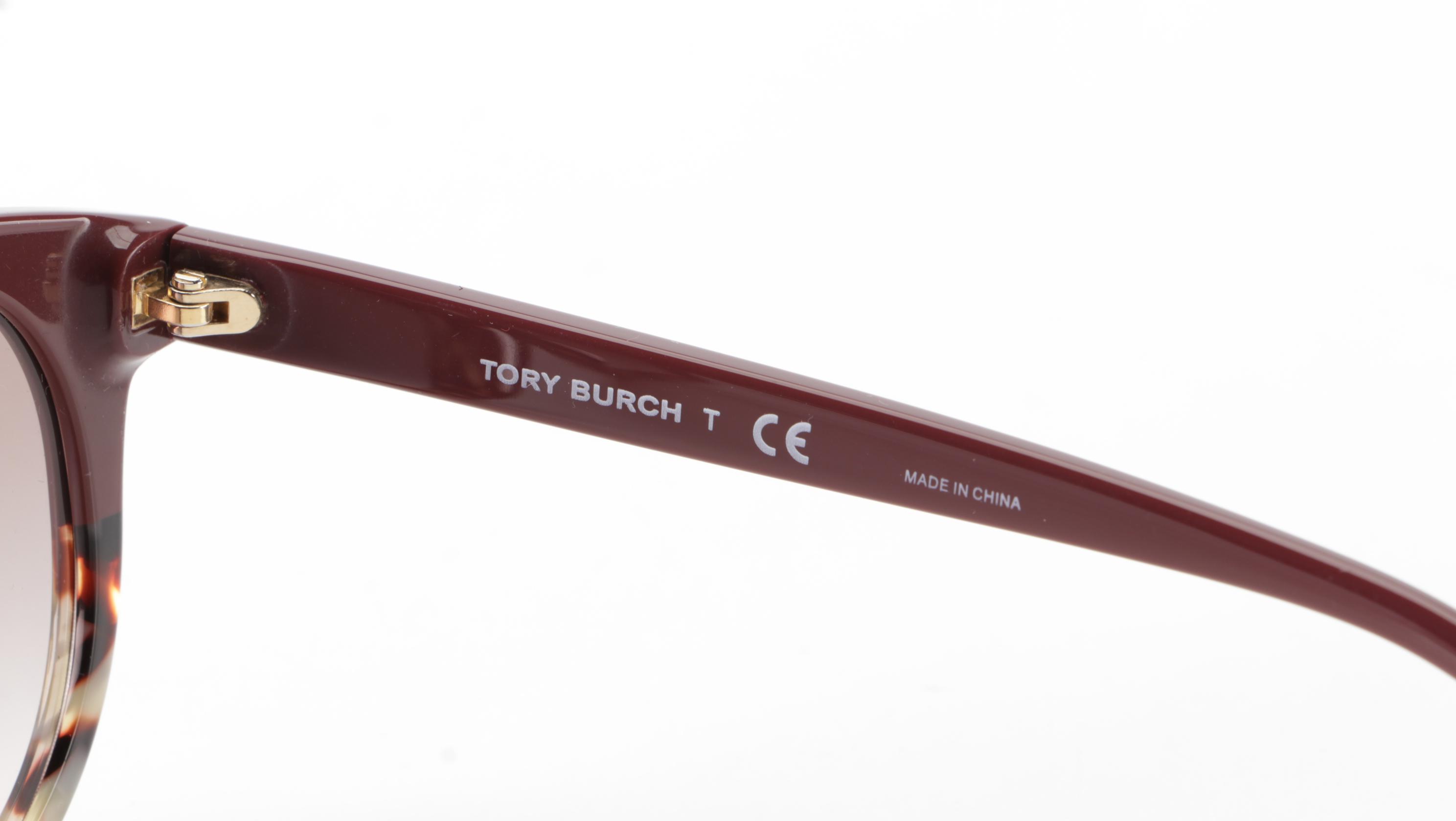Tory Burch TY7153U Round Sunglasses with Case
