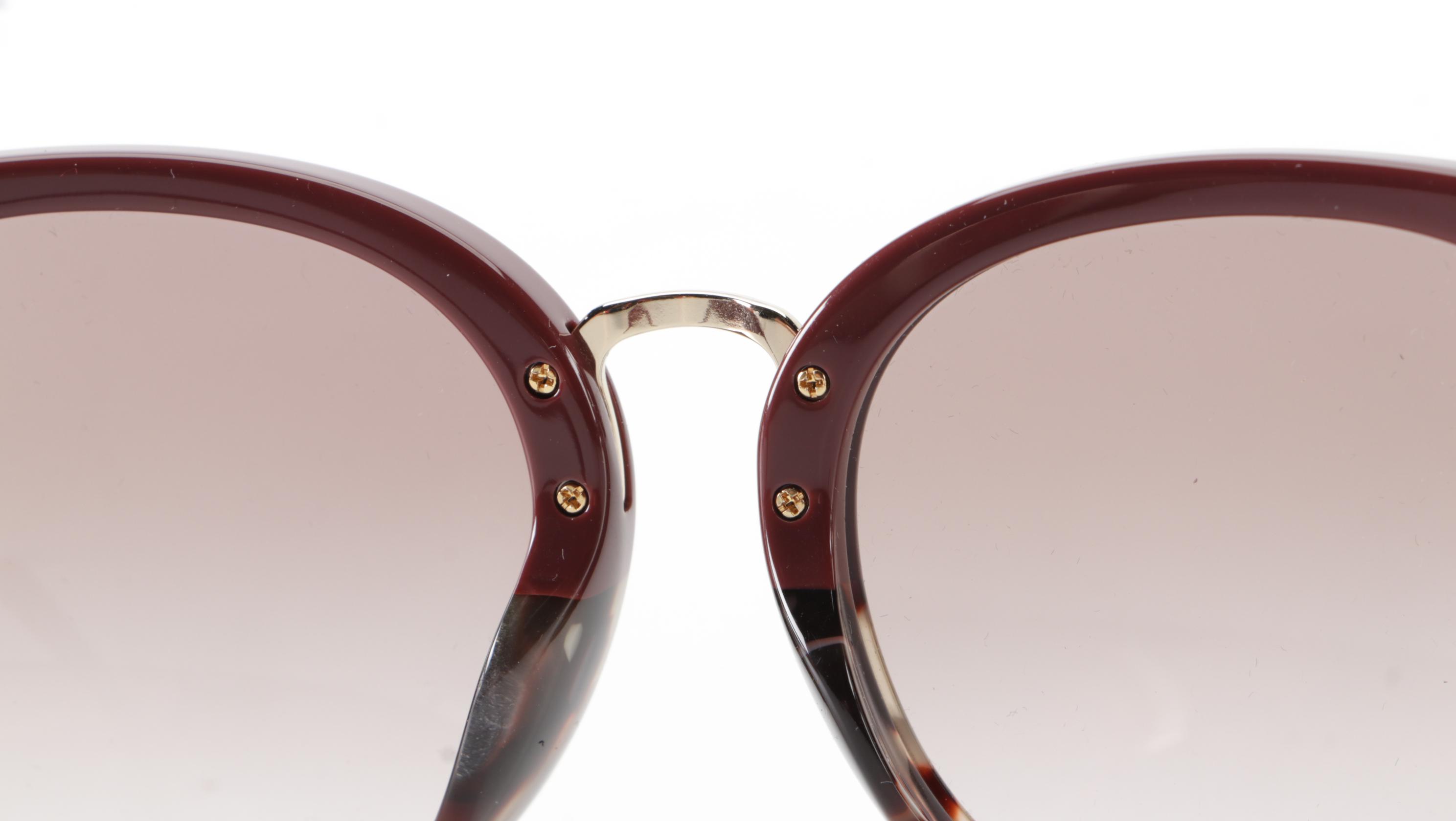 Tory Burch TY7153U Round Sunglasses with Case