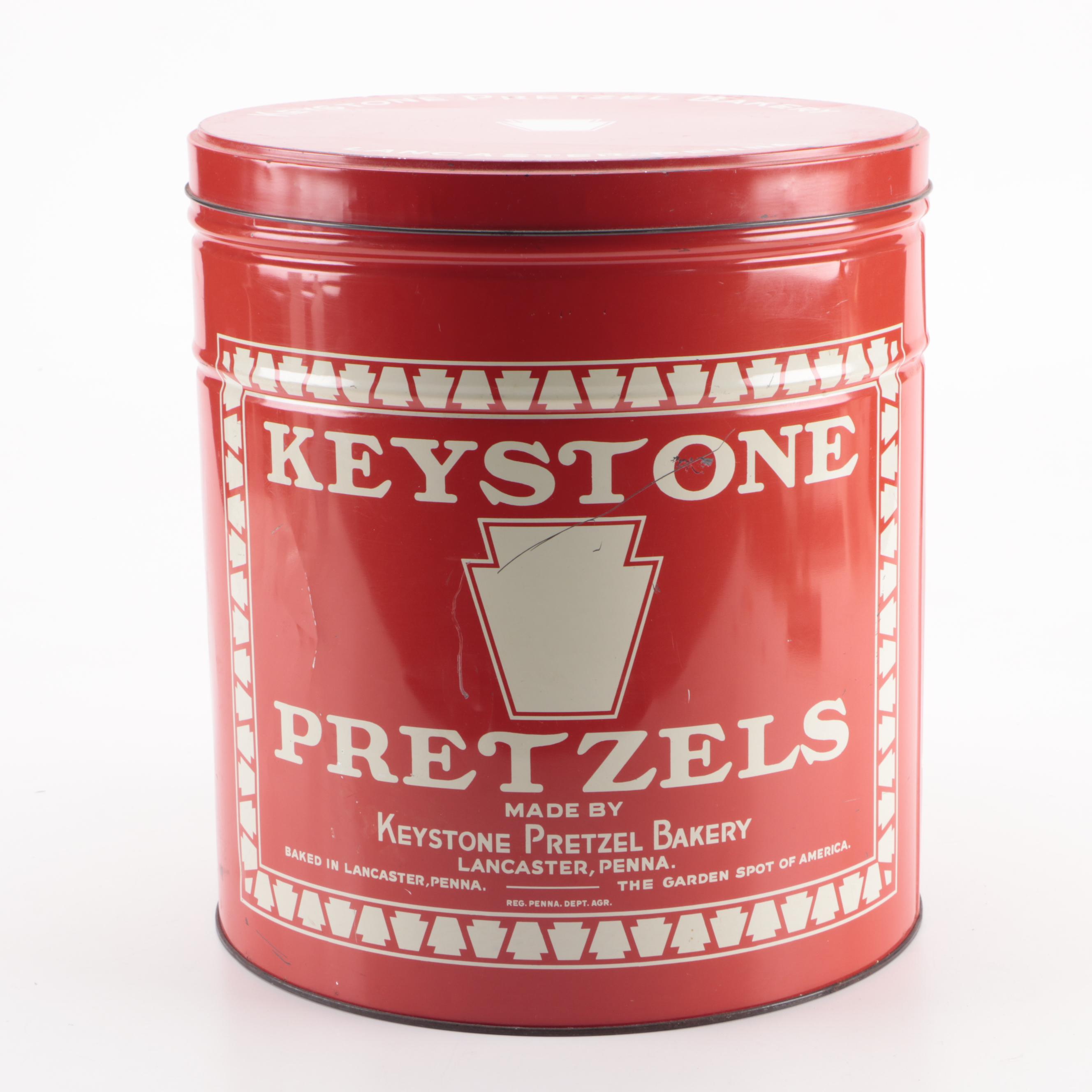 Schuler's Potato Chips with Keystone Pretzel Metal Food Canisters