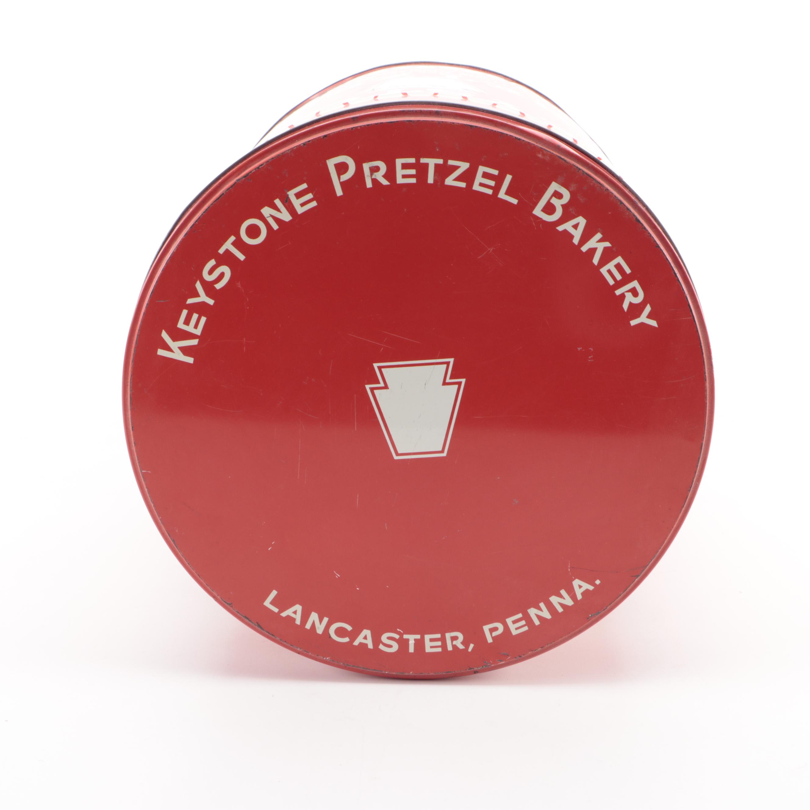 Schuler's Potato Chips with Keystone Pretzel Metal Food Canisters