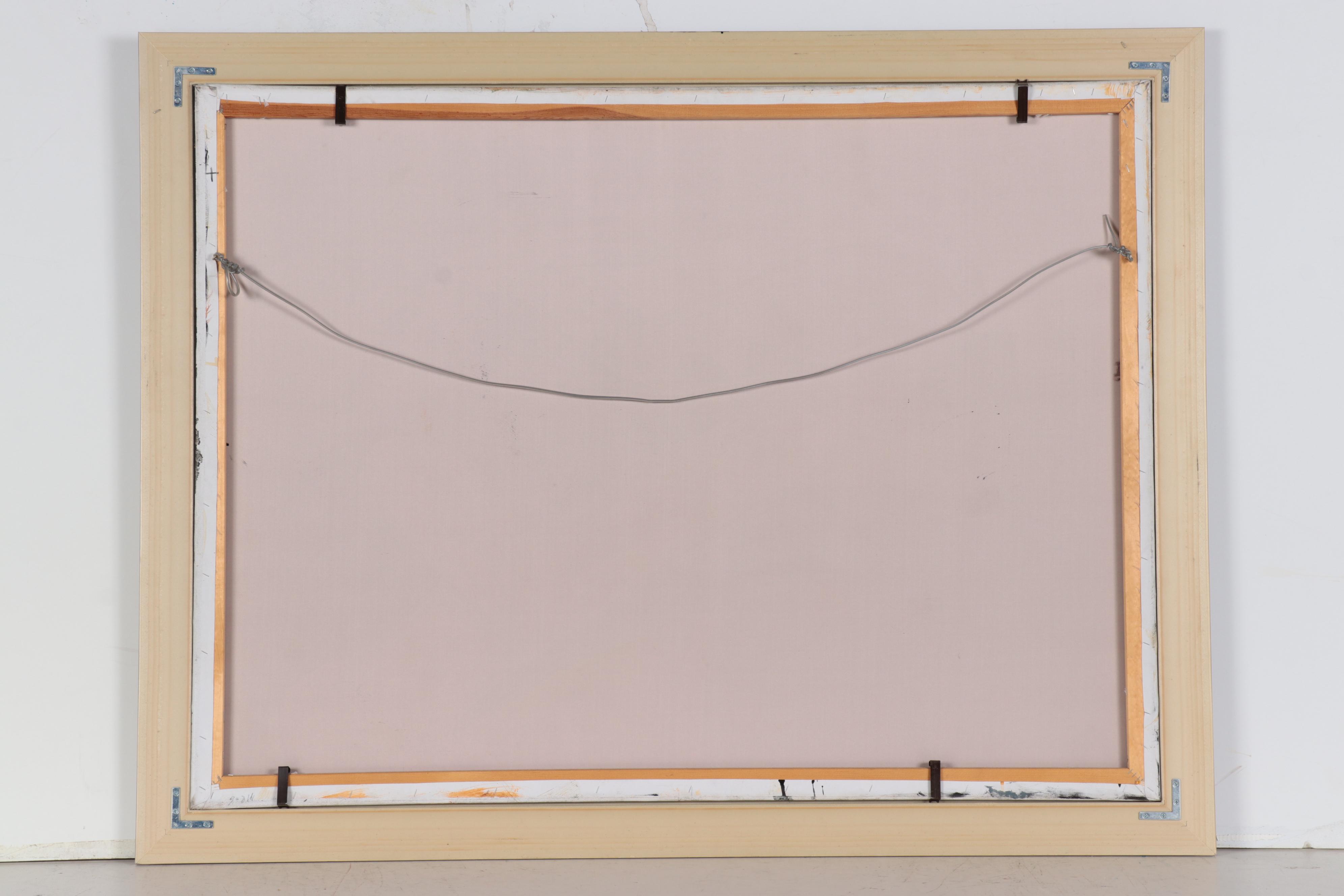 M. Harold Large-Scale Acrylic Painting of Saxophone Player