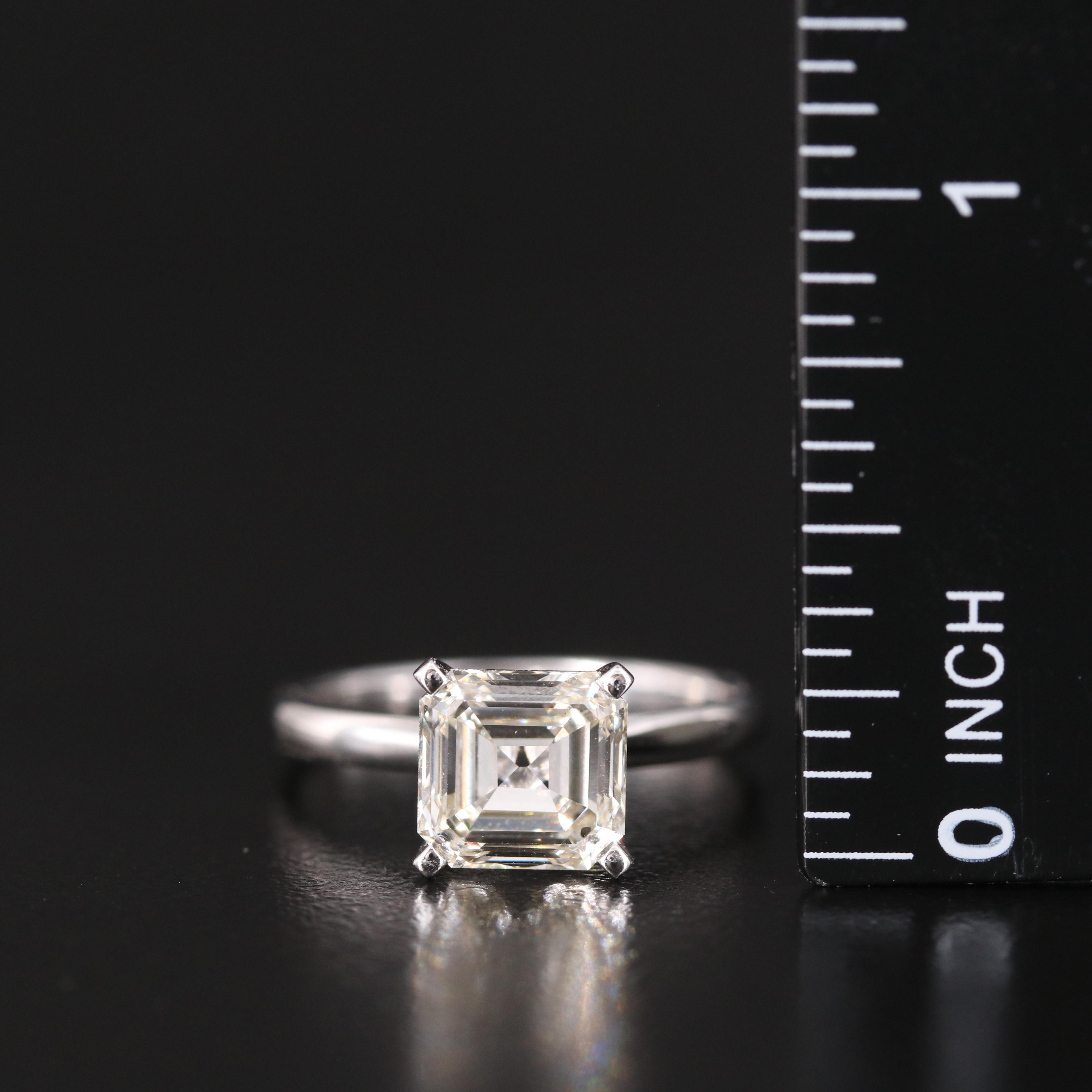 14K 2.19 CT Lab Grown Diamond Solitaire Ring