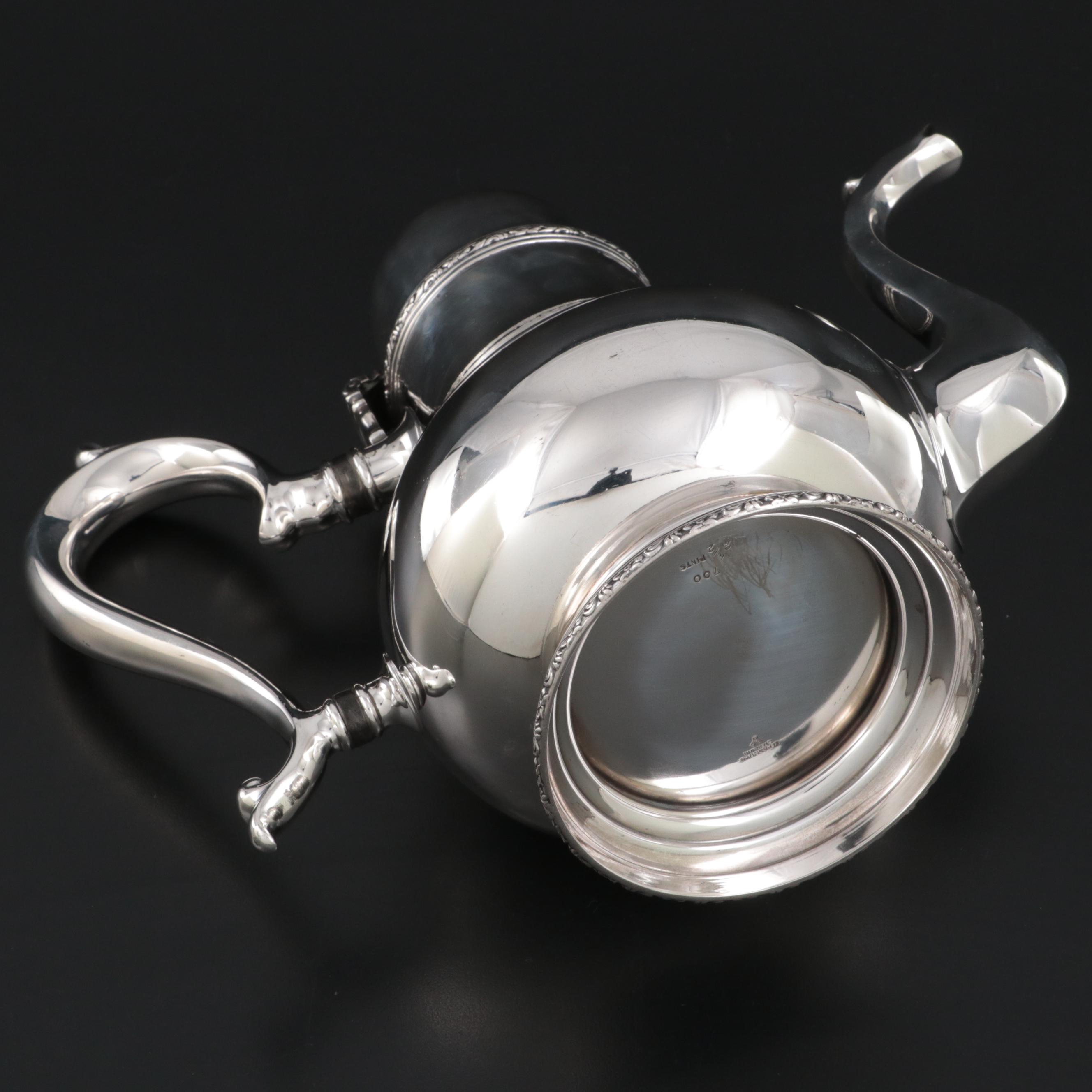 Rogers, Lunt & Bowlen "William & Mary" Sterling Silver Coffee Set, circa 1920