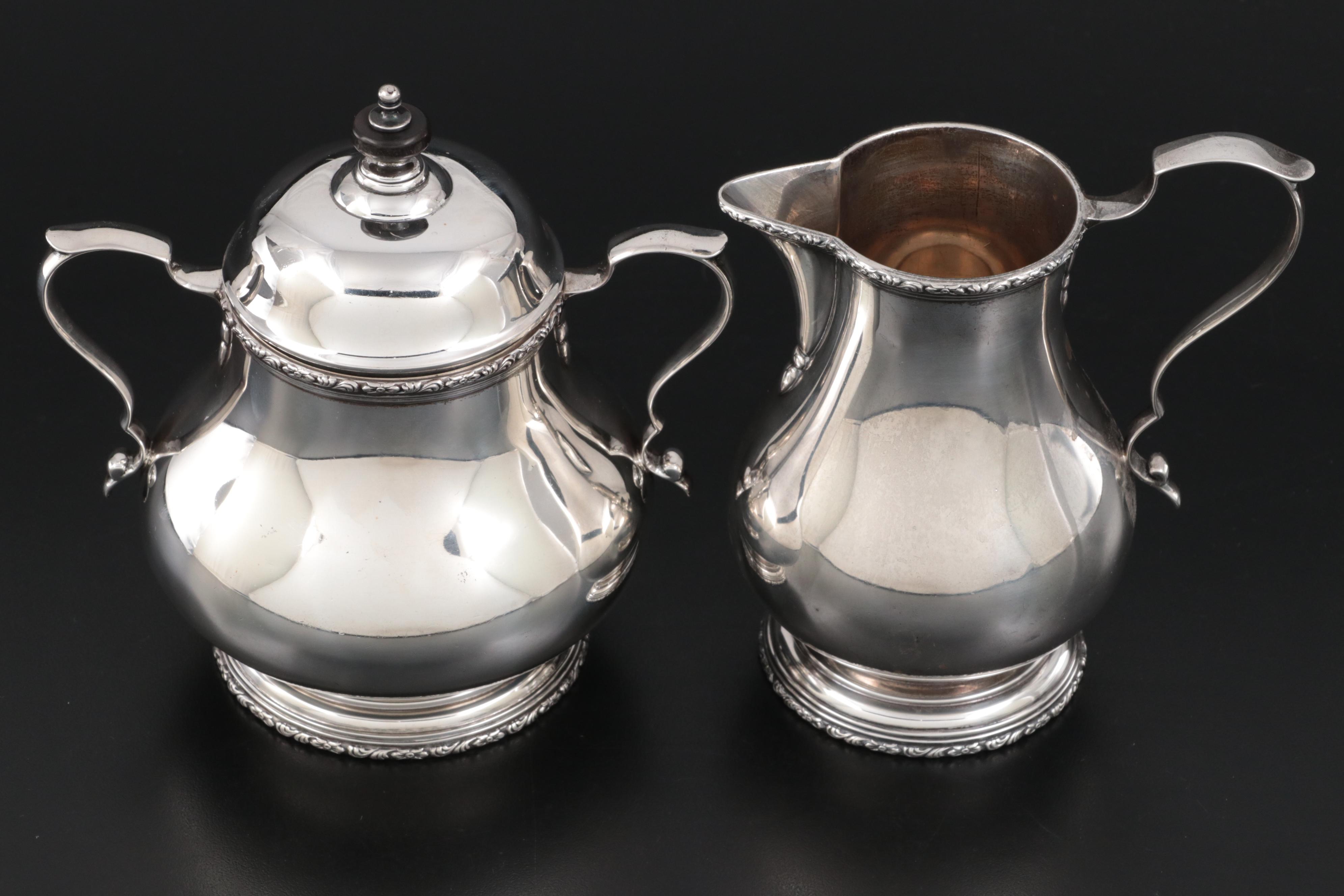 Rogers, Lunt & Bowlen "William & Mary" Sterling Silver Coffee Set, circa 1920