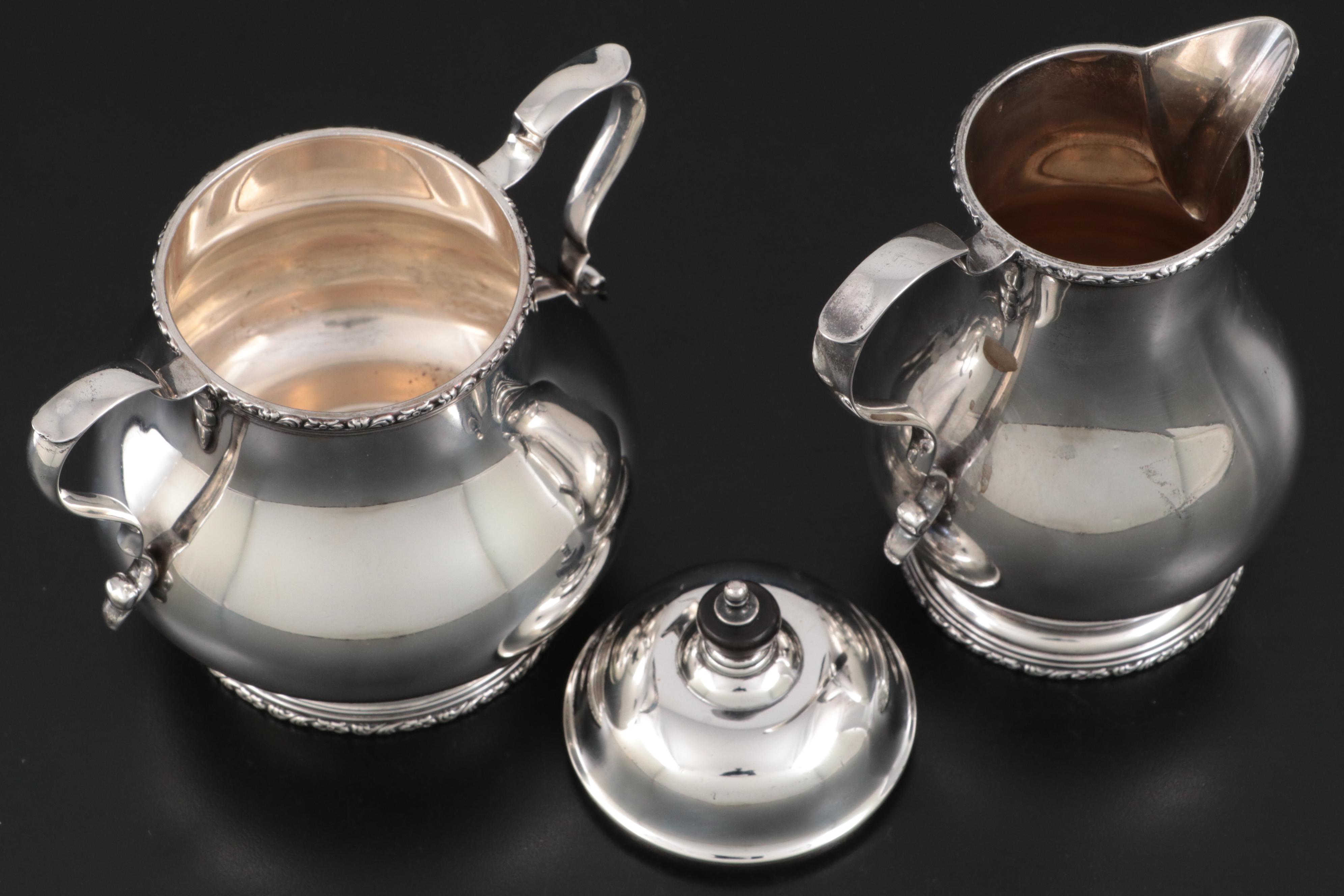 Rogers, Lunt & Bowlen "William & Mary" Sterling Silver Coffee Set, circa 1920