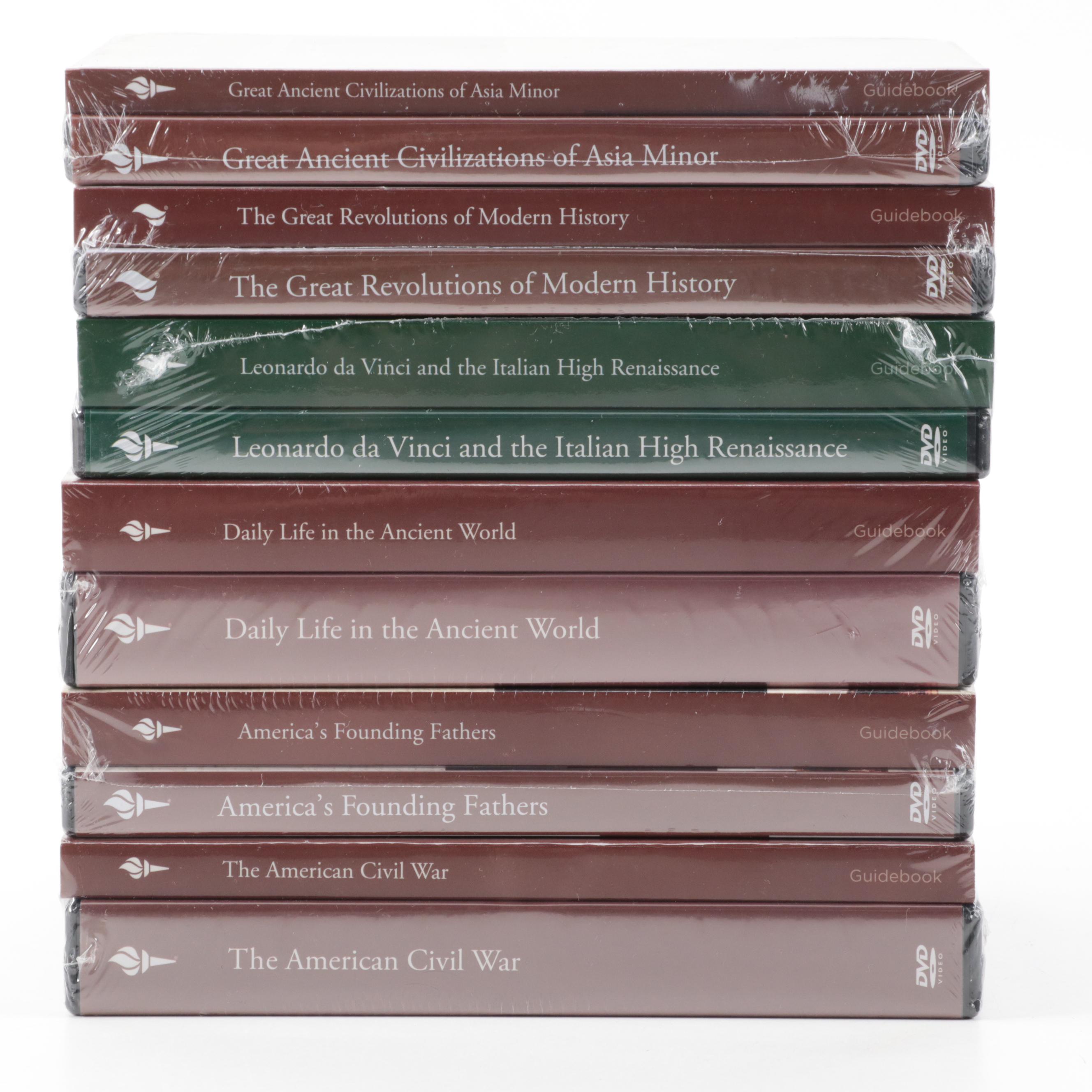 The Great Courses History and Fine Art DVD Sets with Guide Books