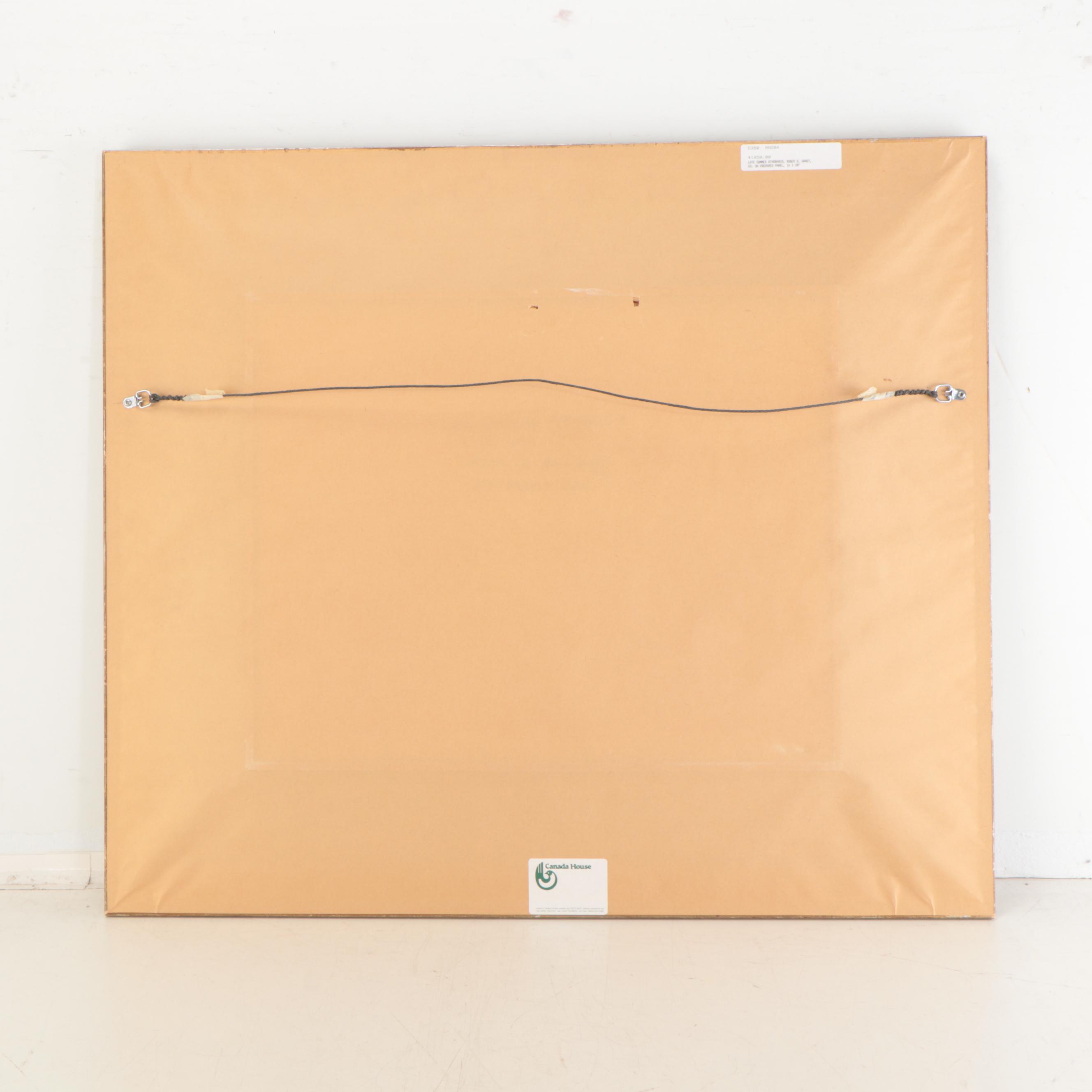 Roger D. Arndt Oil Painting "Late Summer Athabasca," Circa 2000