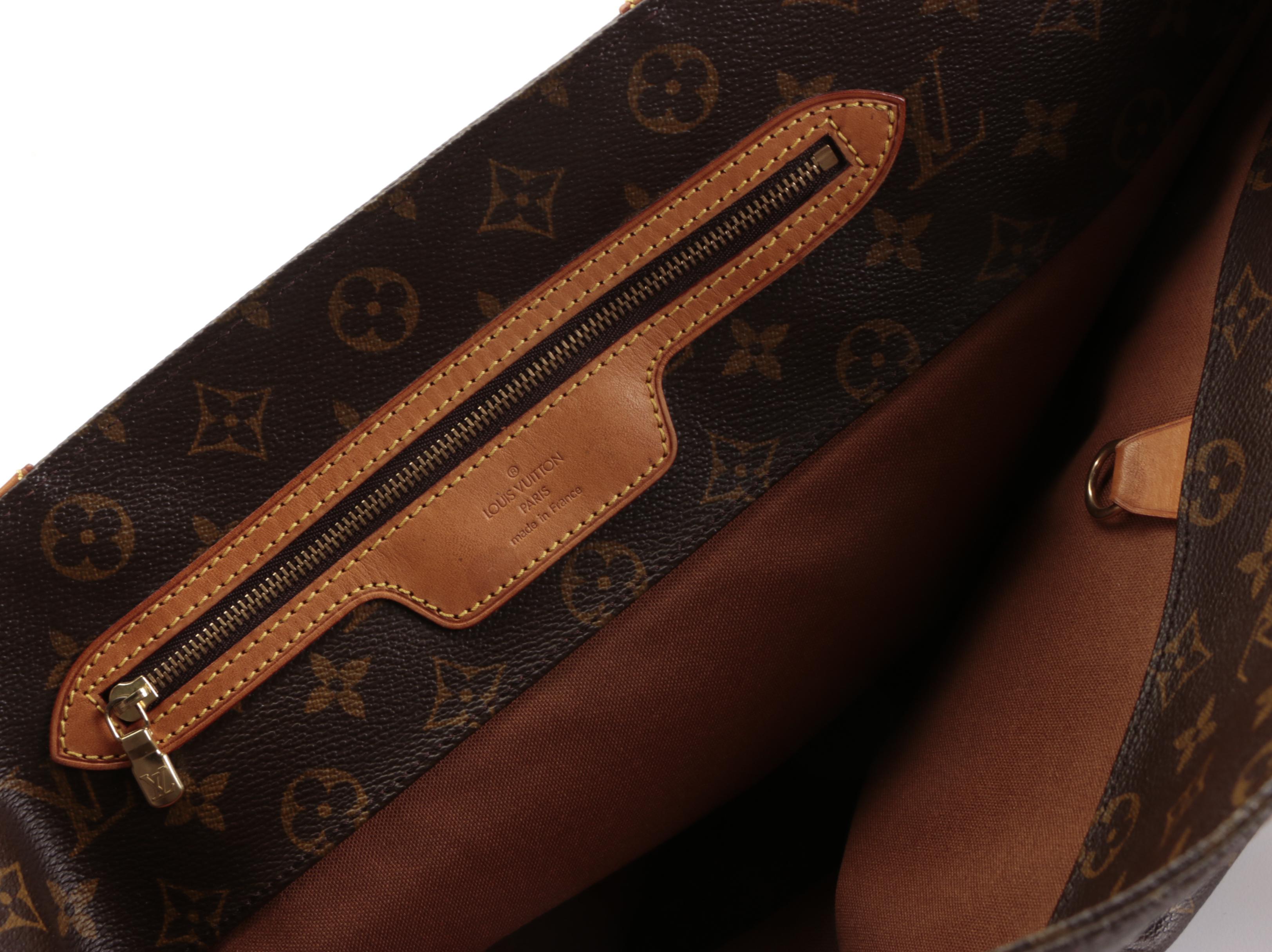 Louis Vuitton Sac Shopping Tote in Monogram Canvas and Vachetta Leather