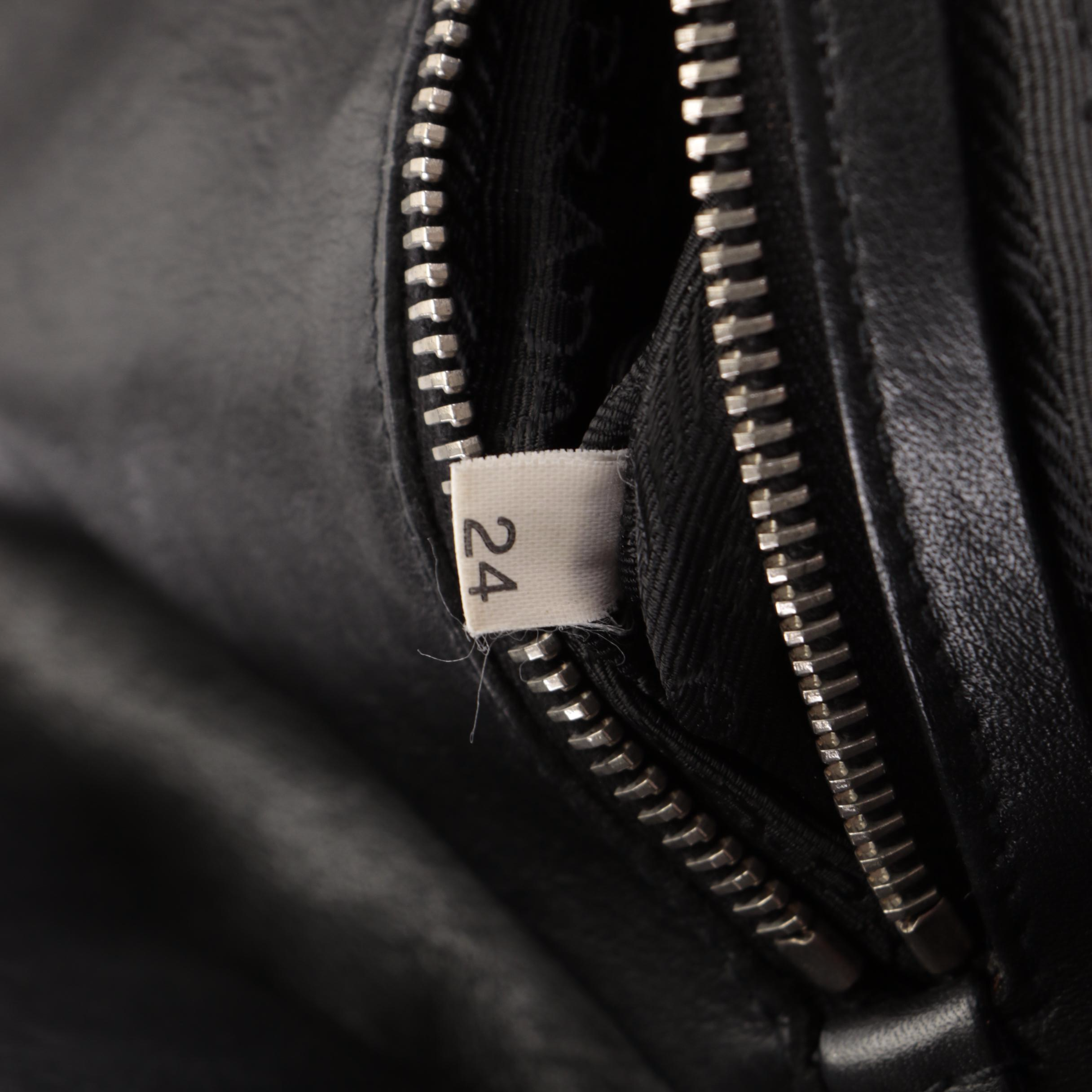 Prada Shoulder Satchel in Black Calfskin Leather