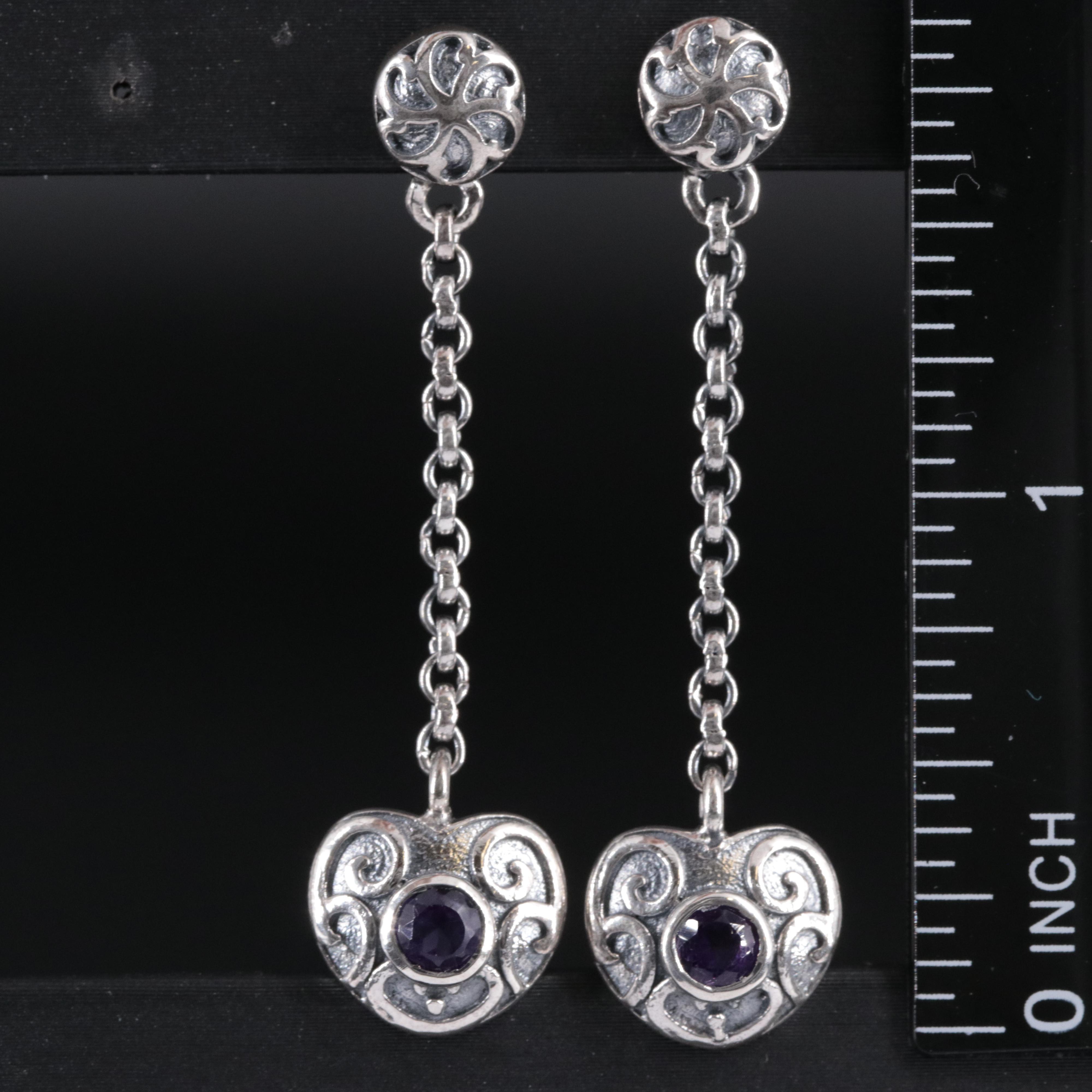 2-Piece Sterling Dangle and Drop Earrings Set
