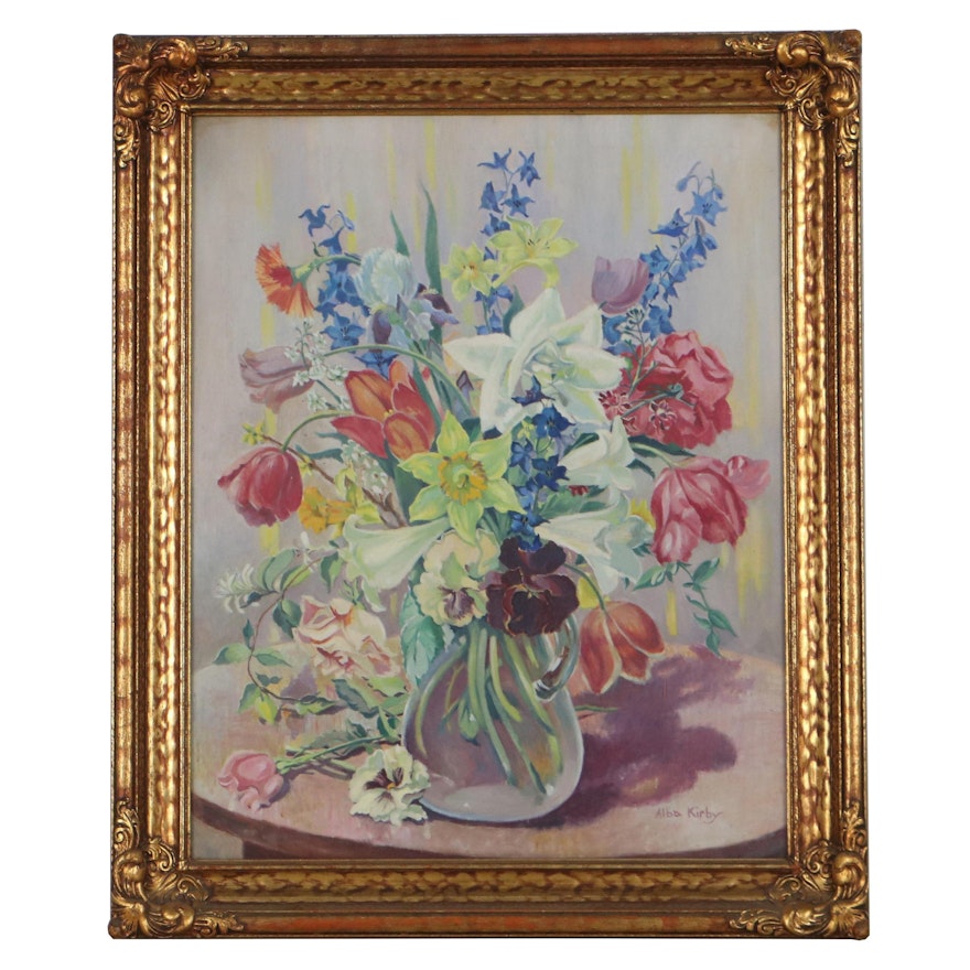 Alba Kirby Oil Painting of Floral Still Life