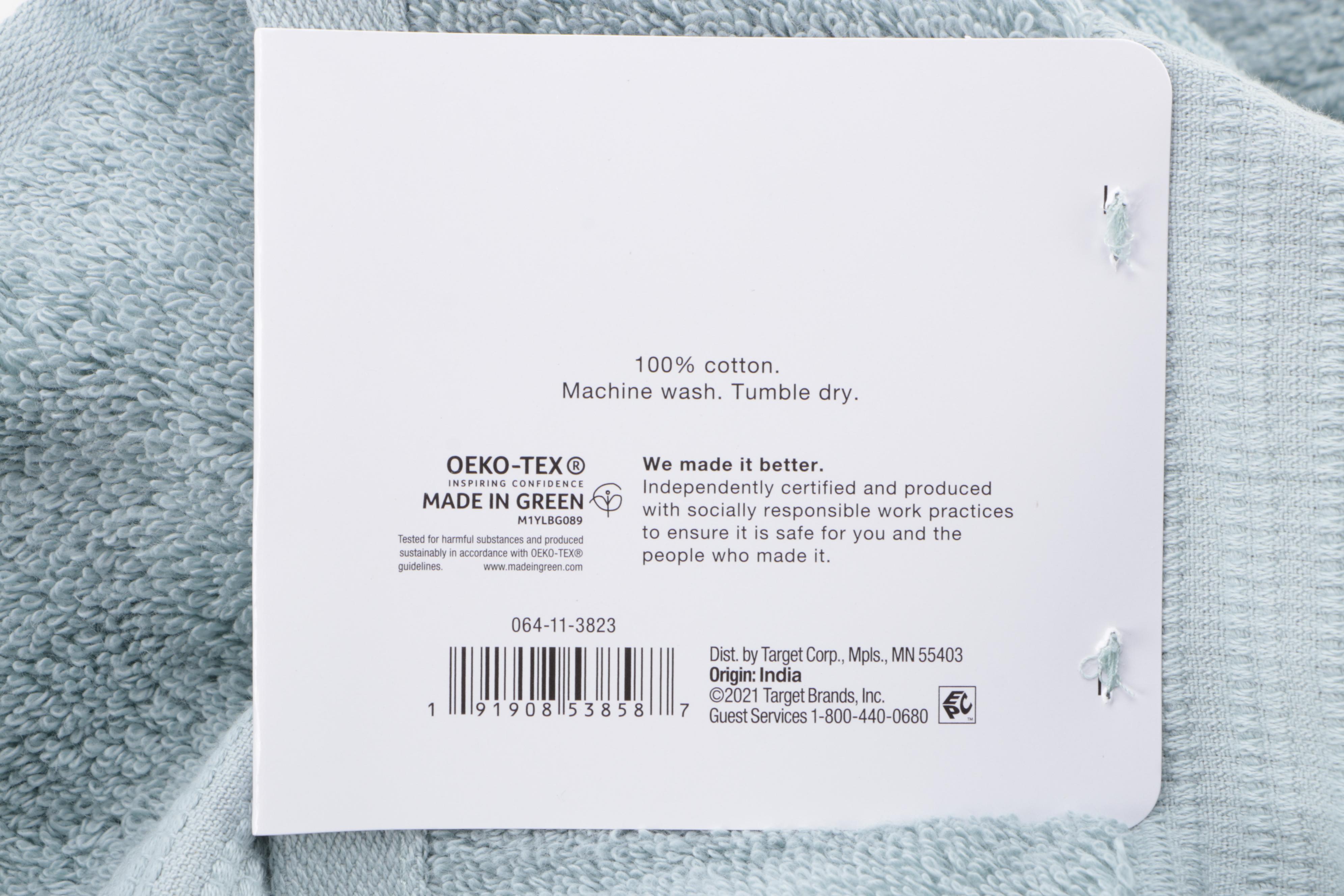 Set of Eight Aqua Total Fresh Bath Towels