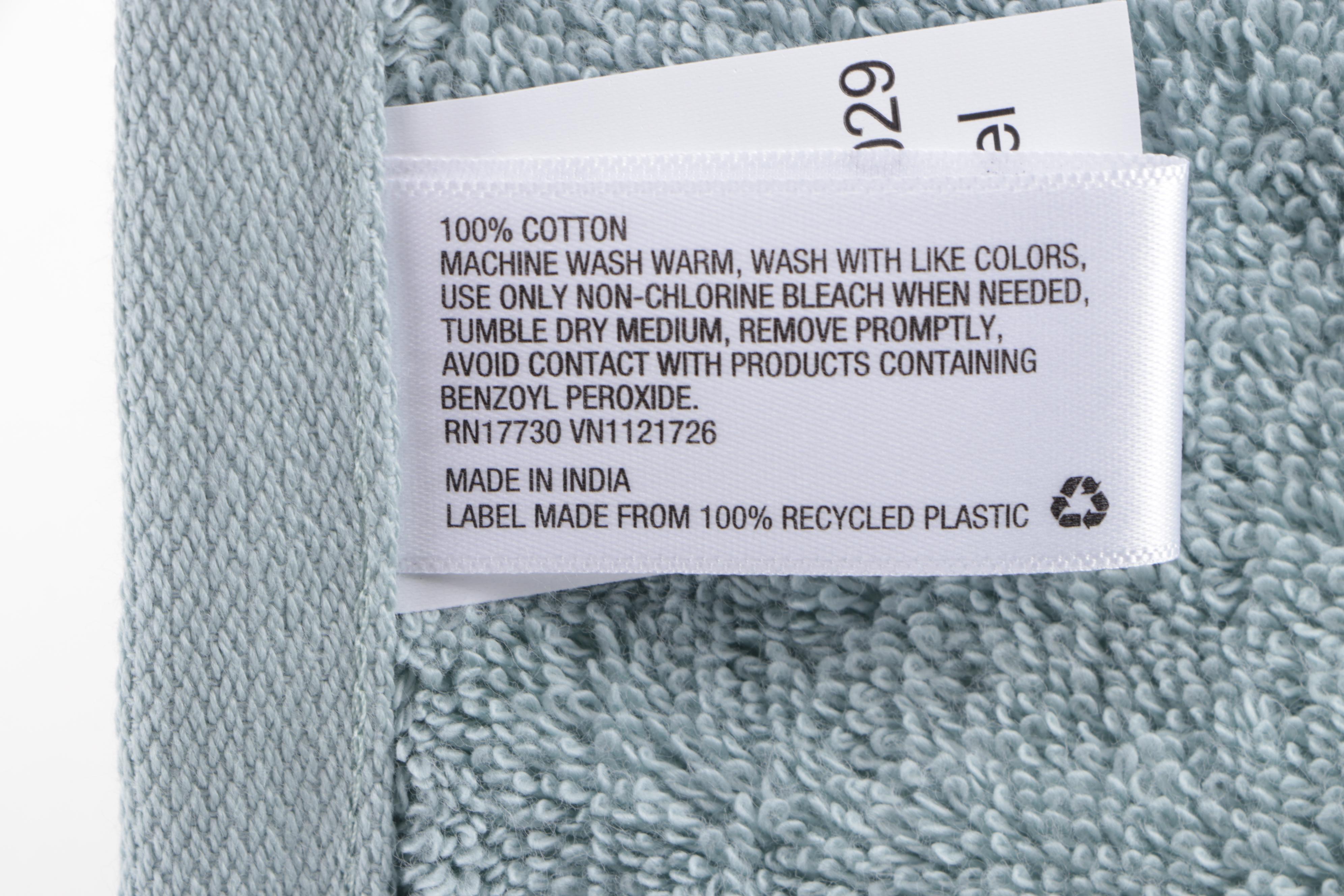 Set of Eight Aqua Total Fresh Bath Towels
