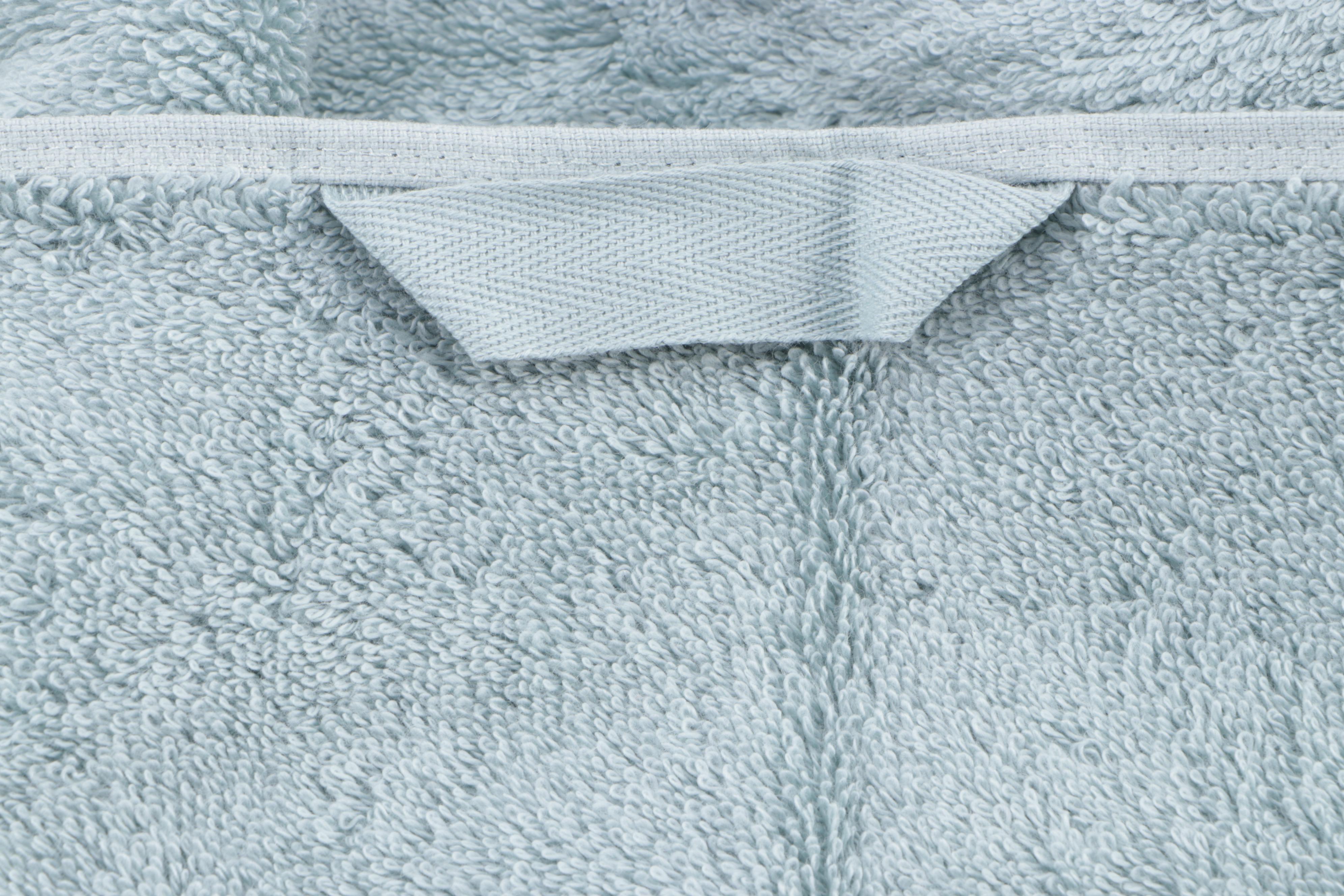 Set of Eight Aqua Total Fresh Bath Towels