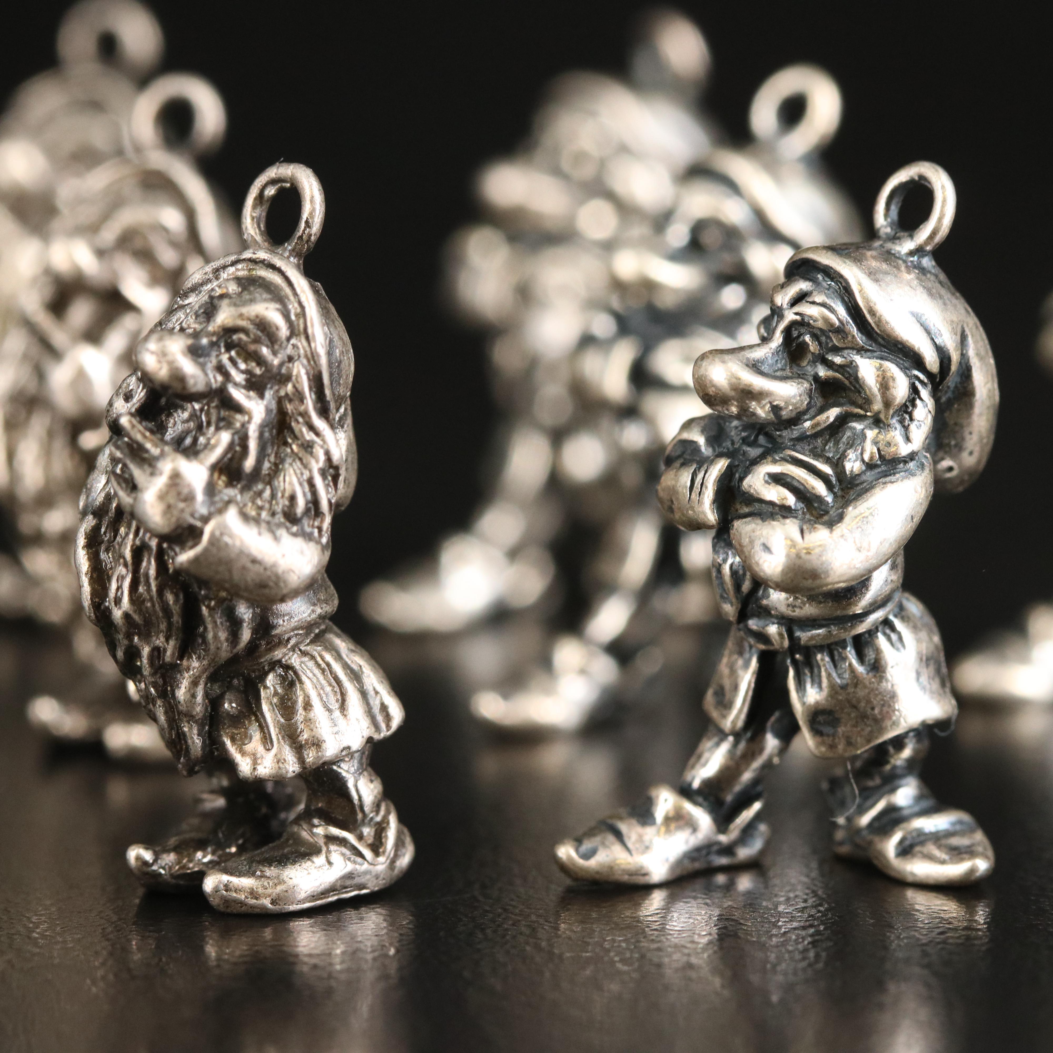 Disney Sterling Dwarves Charms