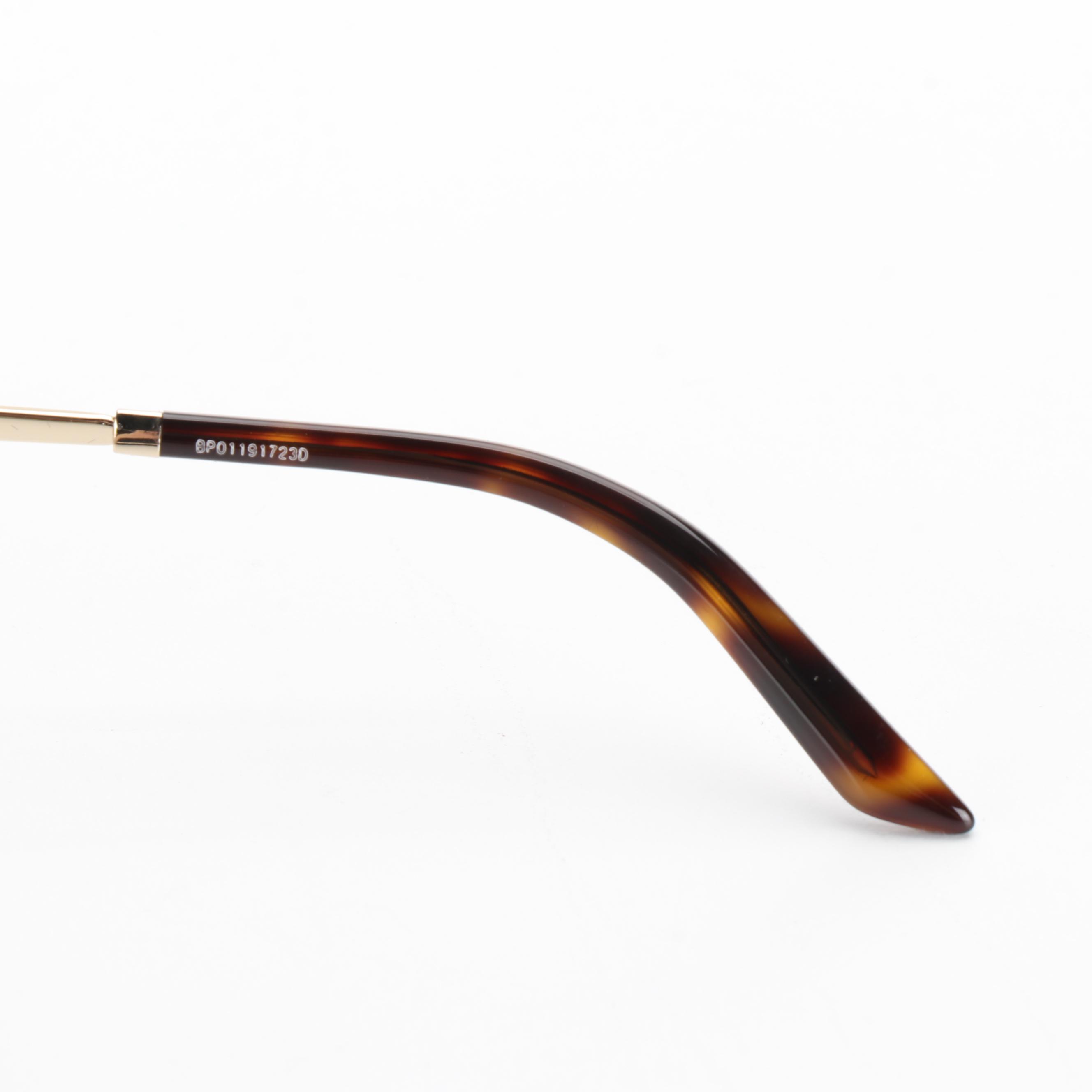 Prada SPR13W-F Havana Sunglasses with Case and Box