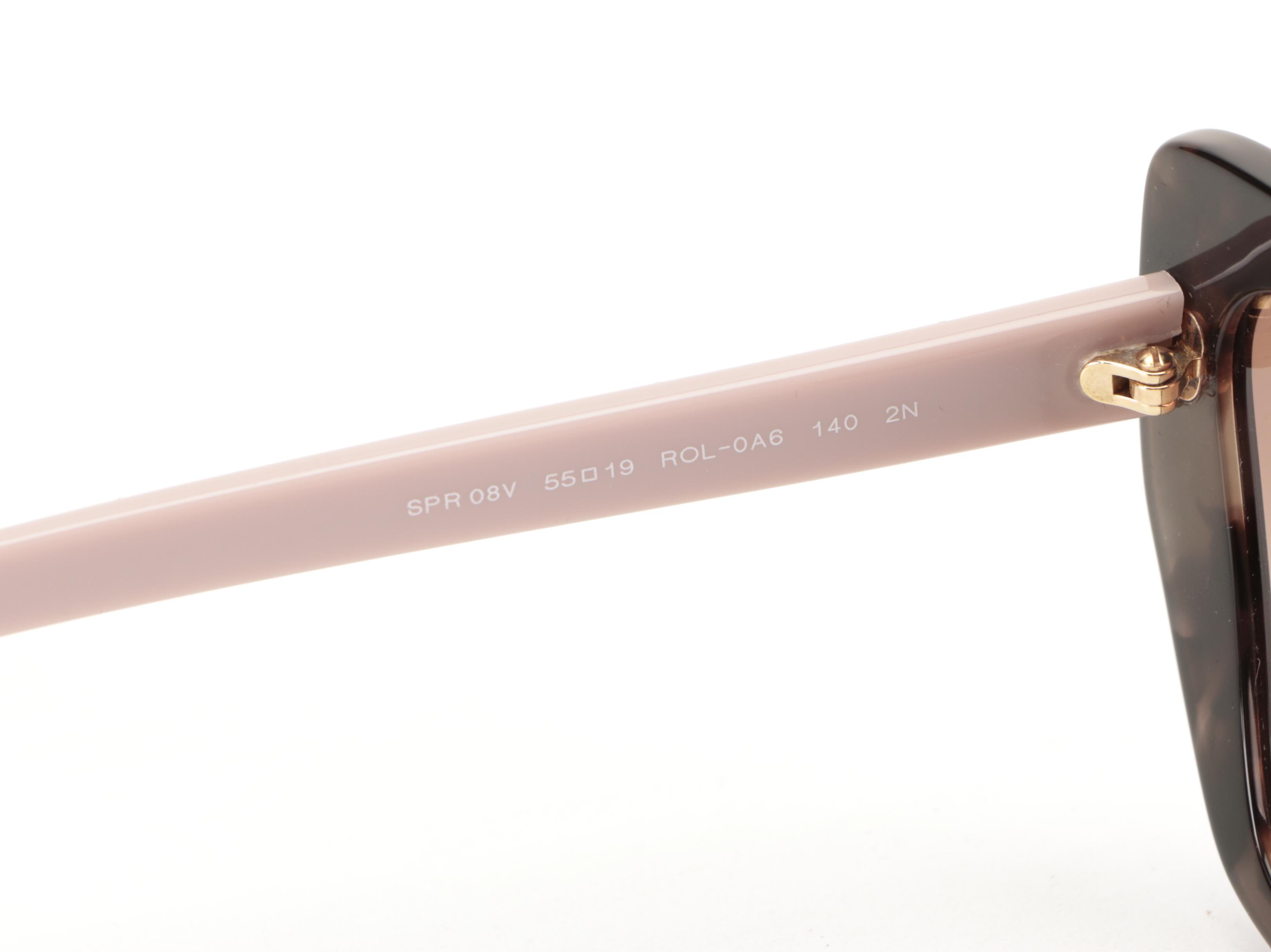 Prada SPR08V Modified Cat Eye Sunglasses with Case and Box