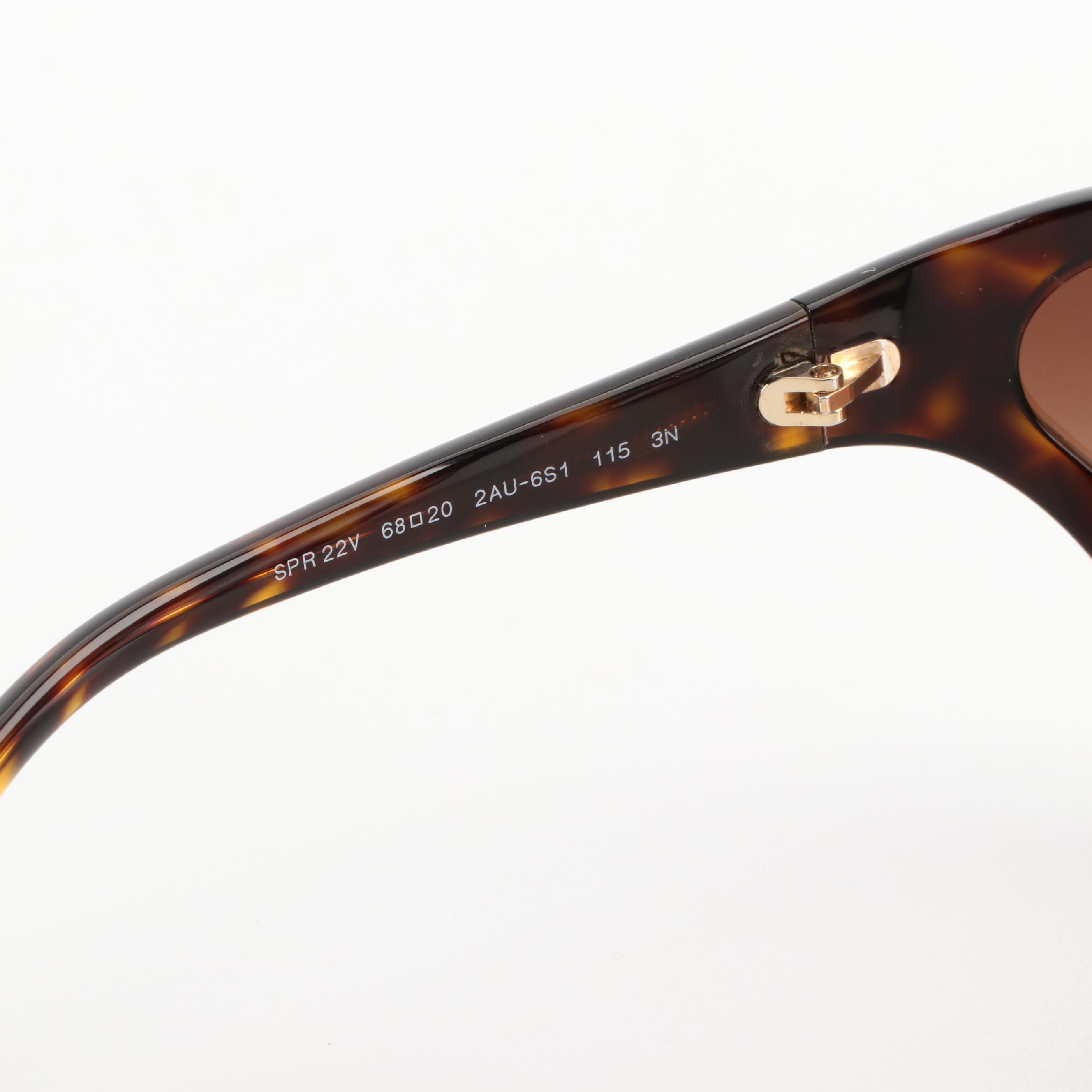 Prada SPR22V Havana Butterfly Sunglasses