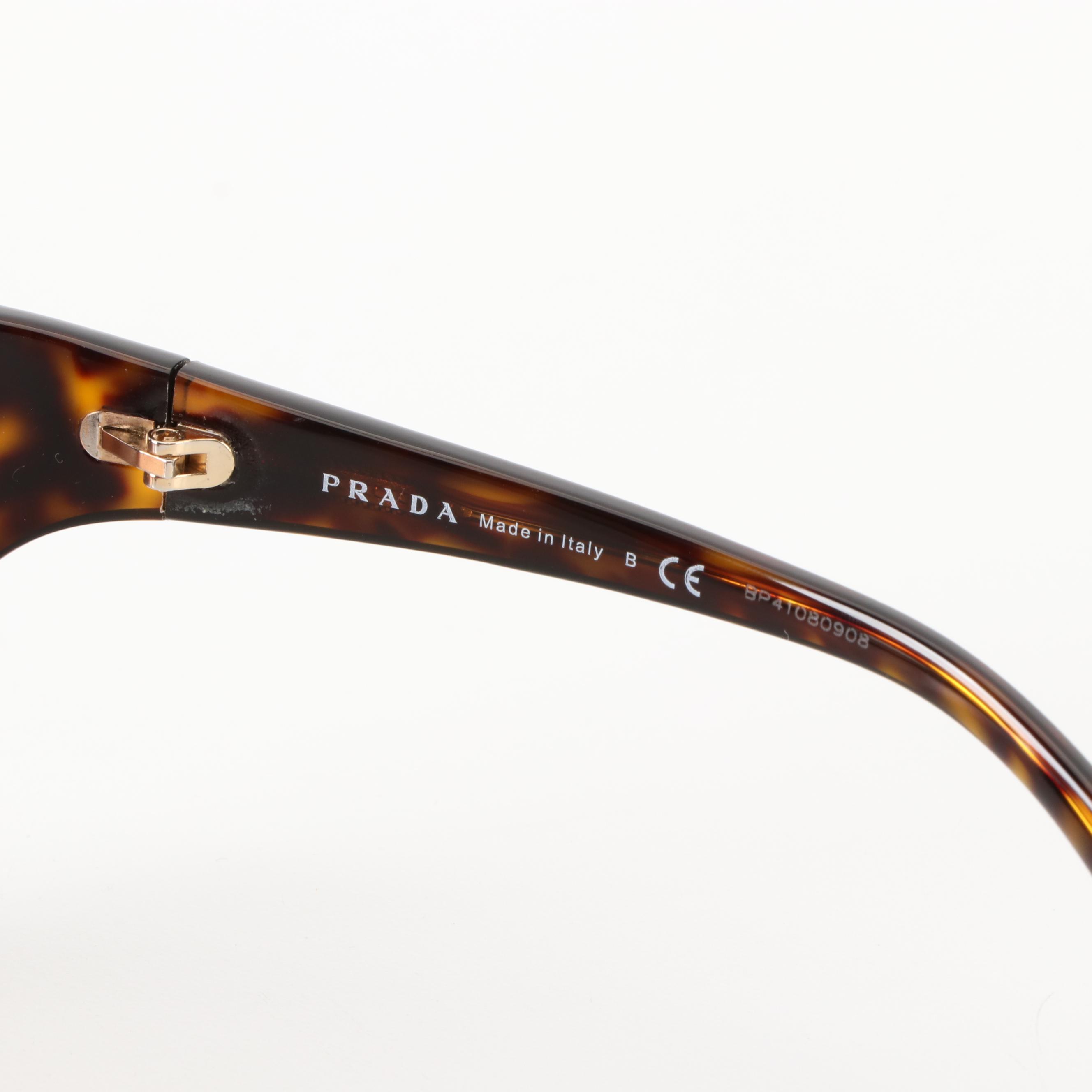 Prada SPR22V Havana Butterfly Sunglasses
