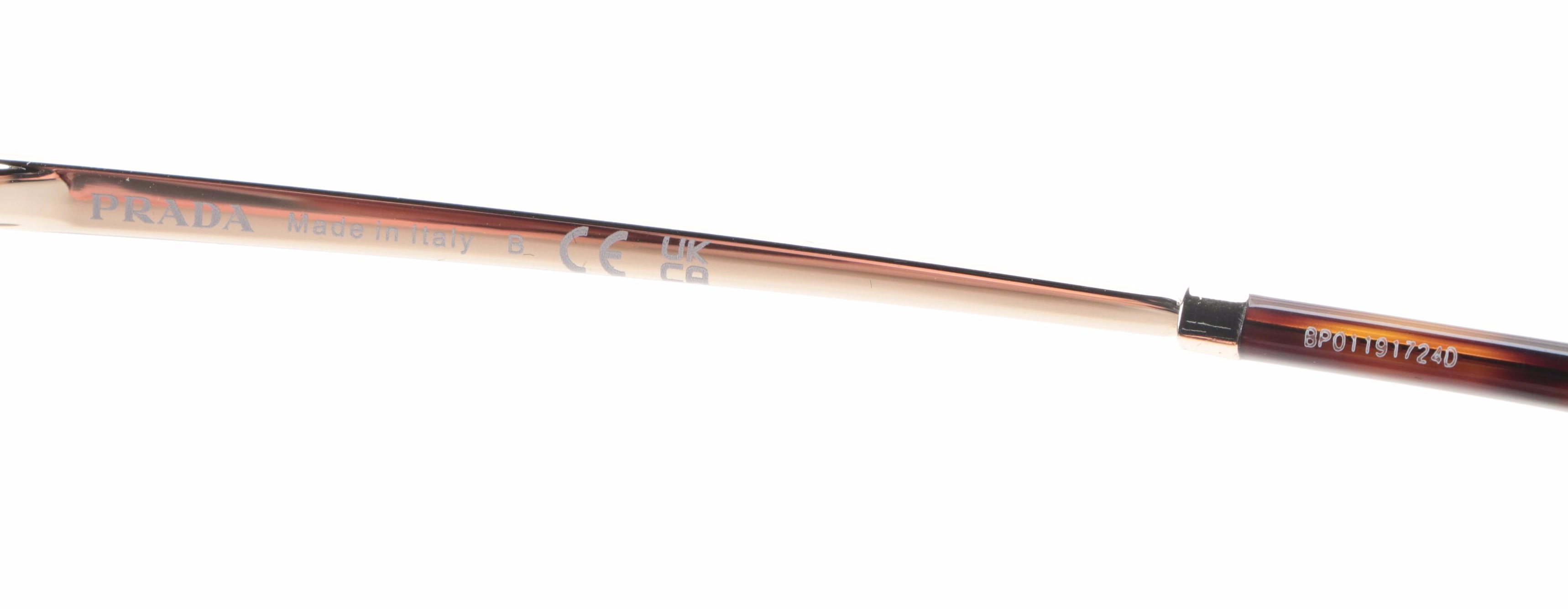 Prada SPR13W-F Tortoise Aviator Sunglasses with Case and Box