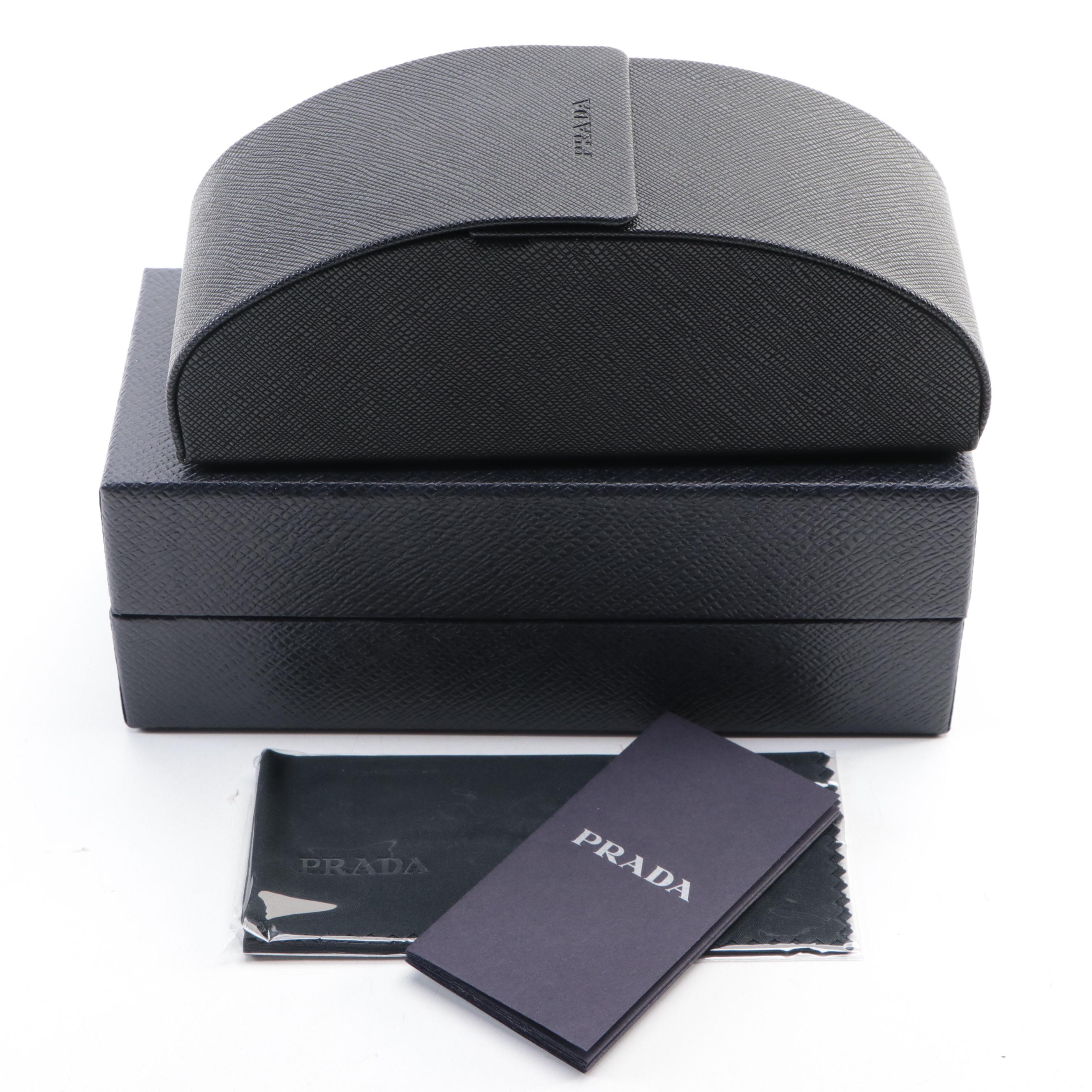 Prada SPR13W-F Tortoise Aviator Sunglasses with Case and Box