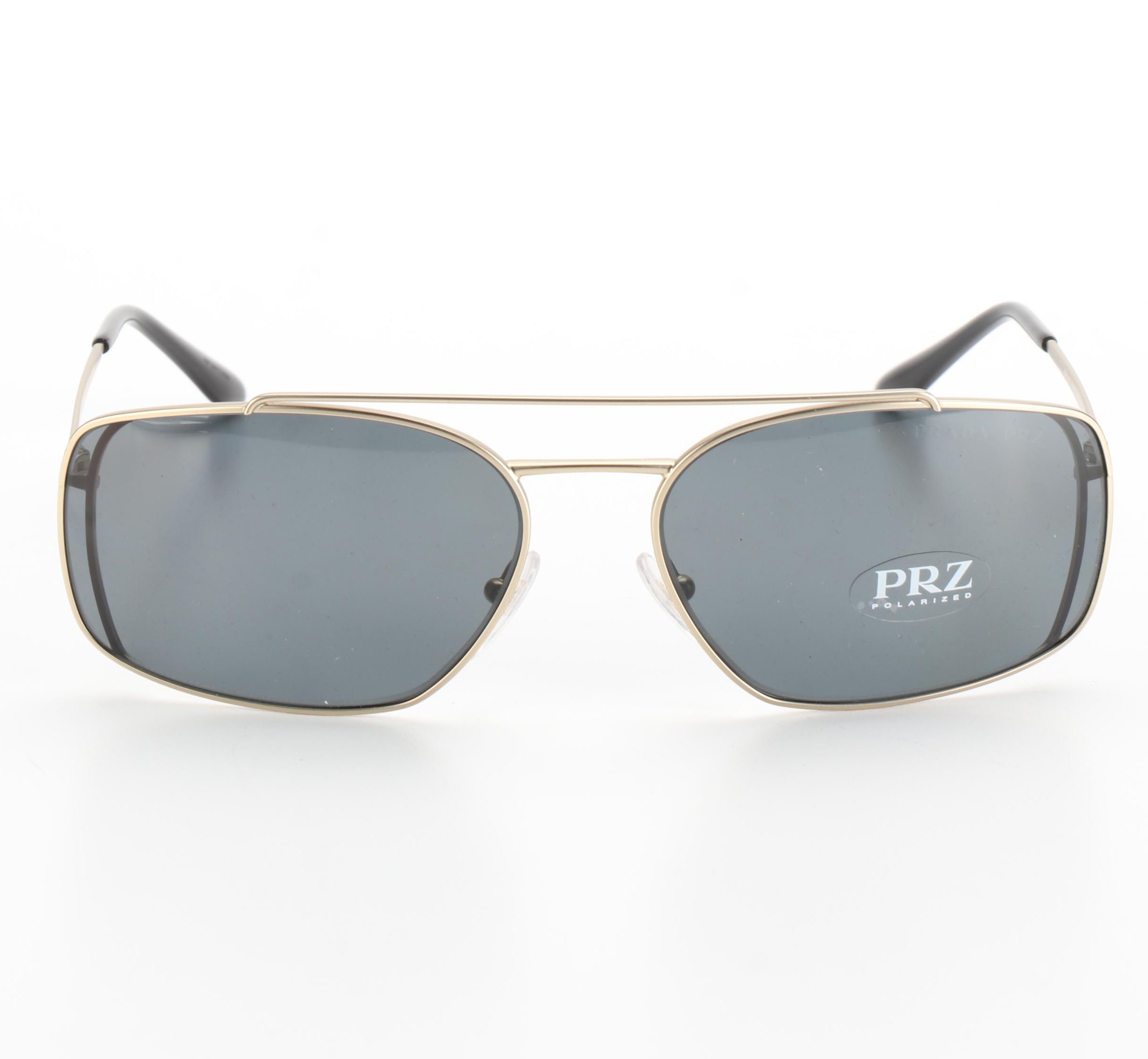 Prada SPR64V Polarized Square Sunglasses with Case and Box