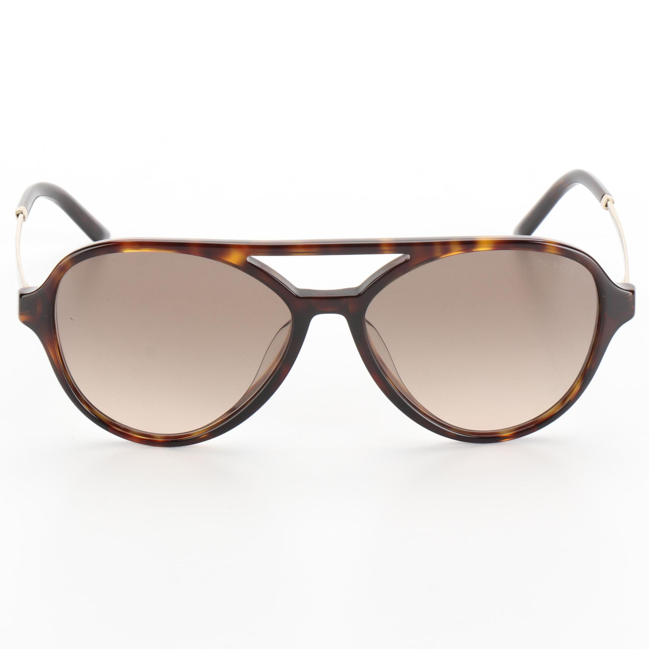 Prada SPR13W Havana Avio Sunglasses with Case and Box