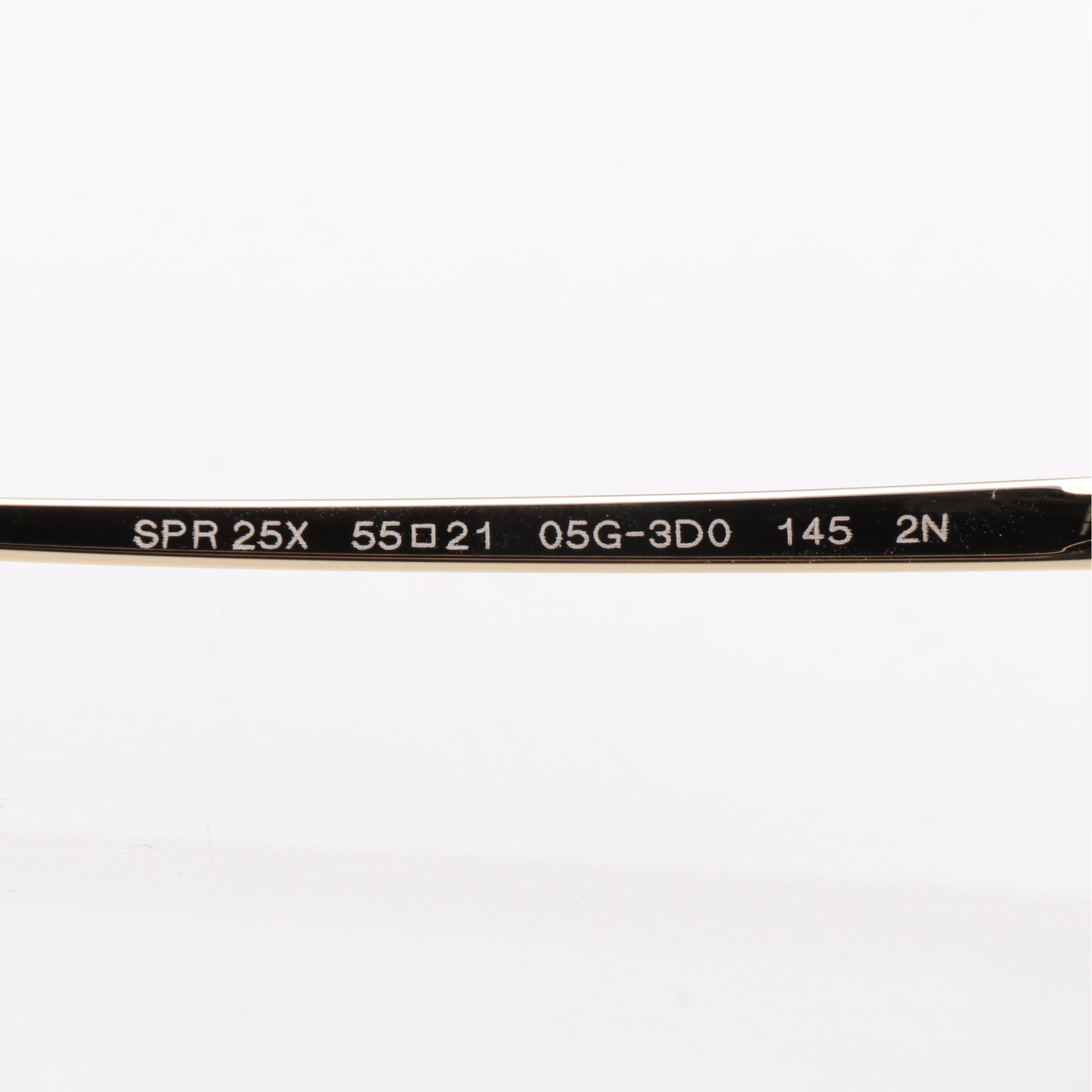 Prada SPR25X Multicolor Modified Cat Eye Havana Sunglasses with Box and Case