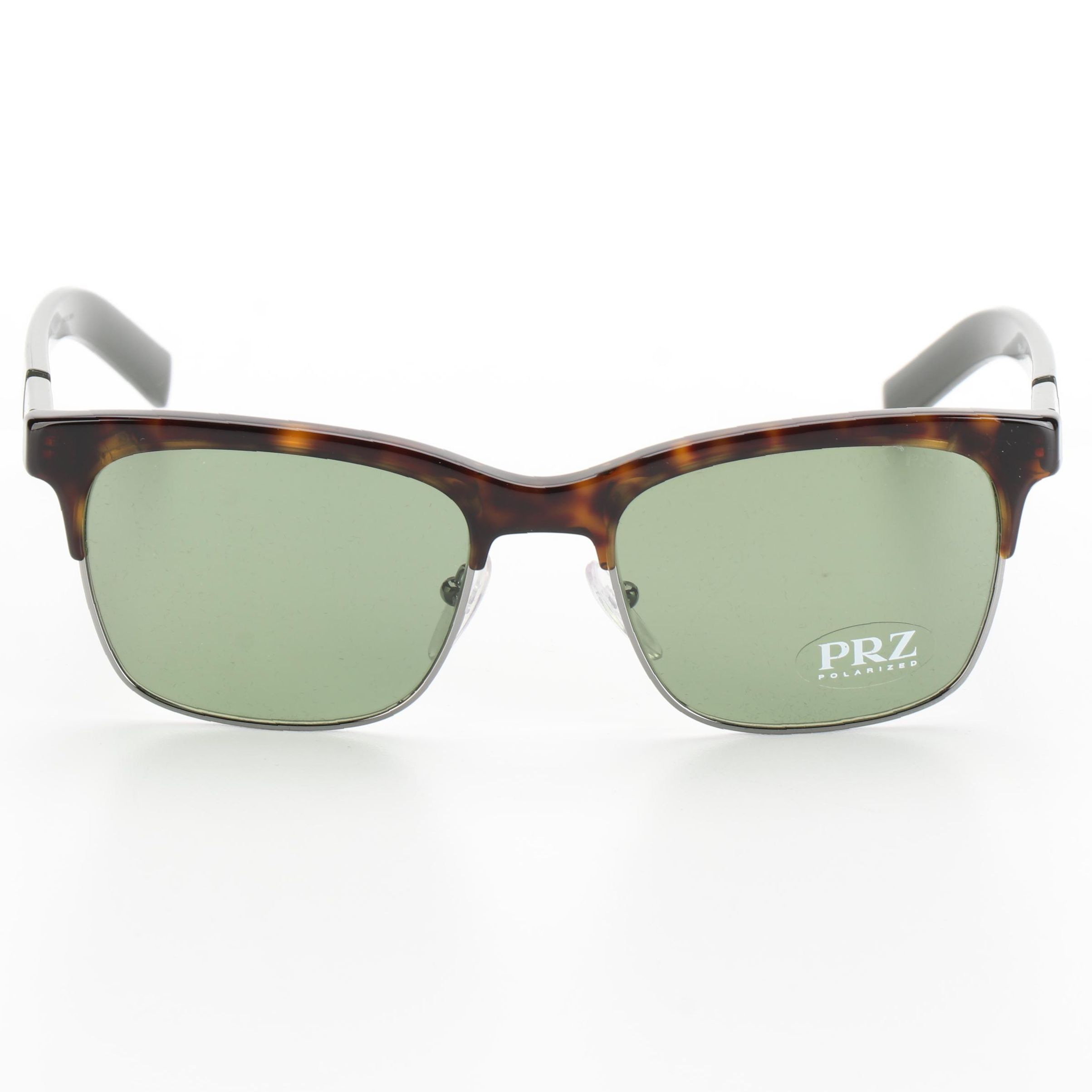 Prada SPR17X Dark Green/Havana Polarized Sunglasses with Box and Case