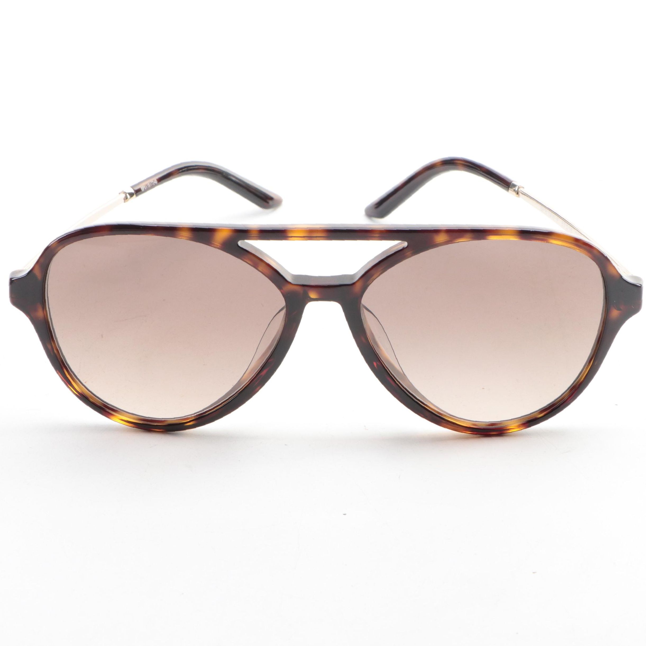 Prada SPR13W-F Tortoise Aviator Sunglasses with Case and Box